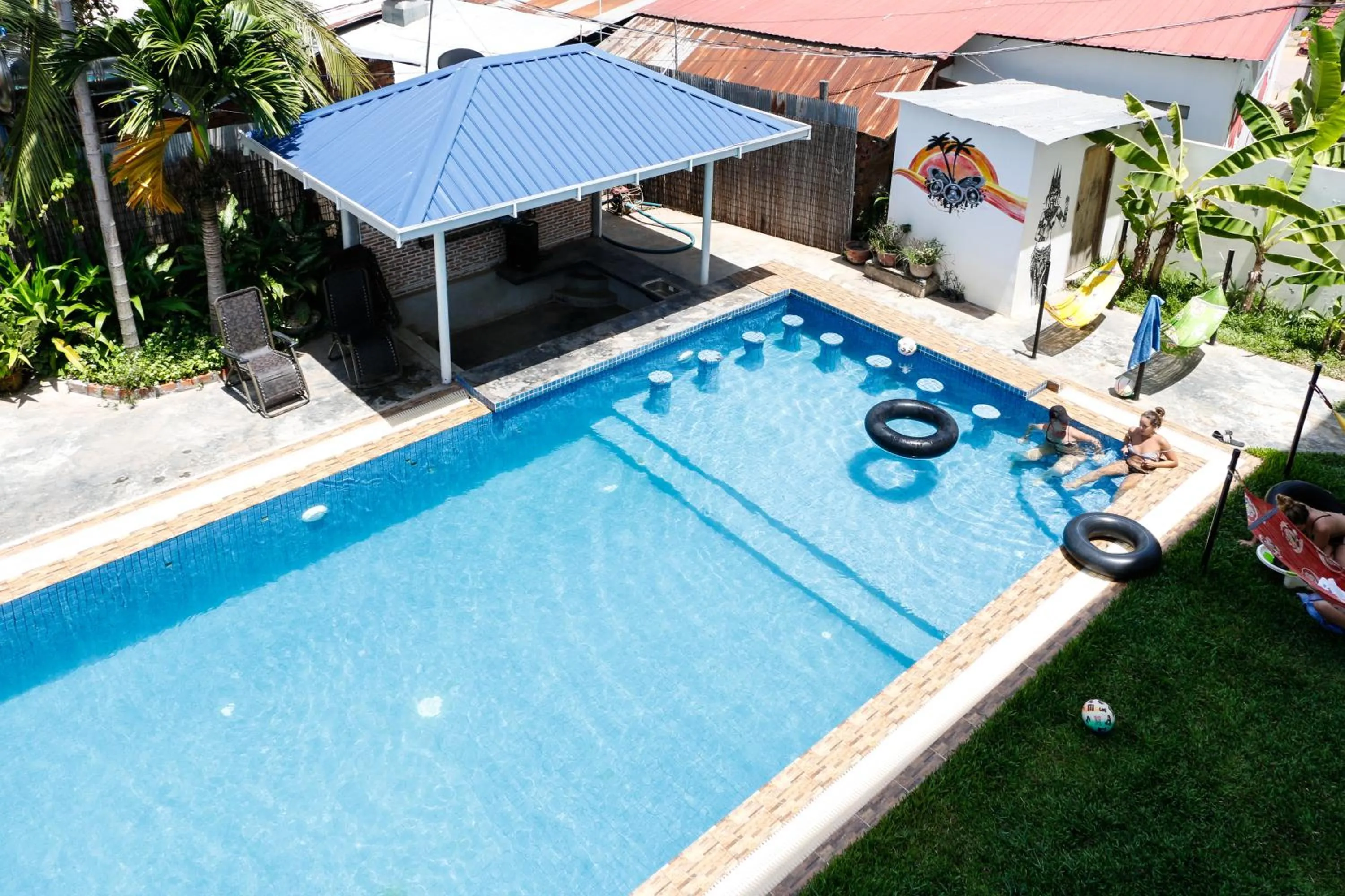 Swimming pool in Pool Party Hostel