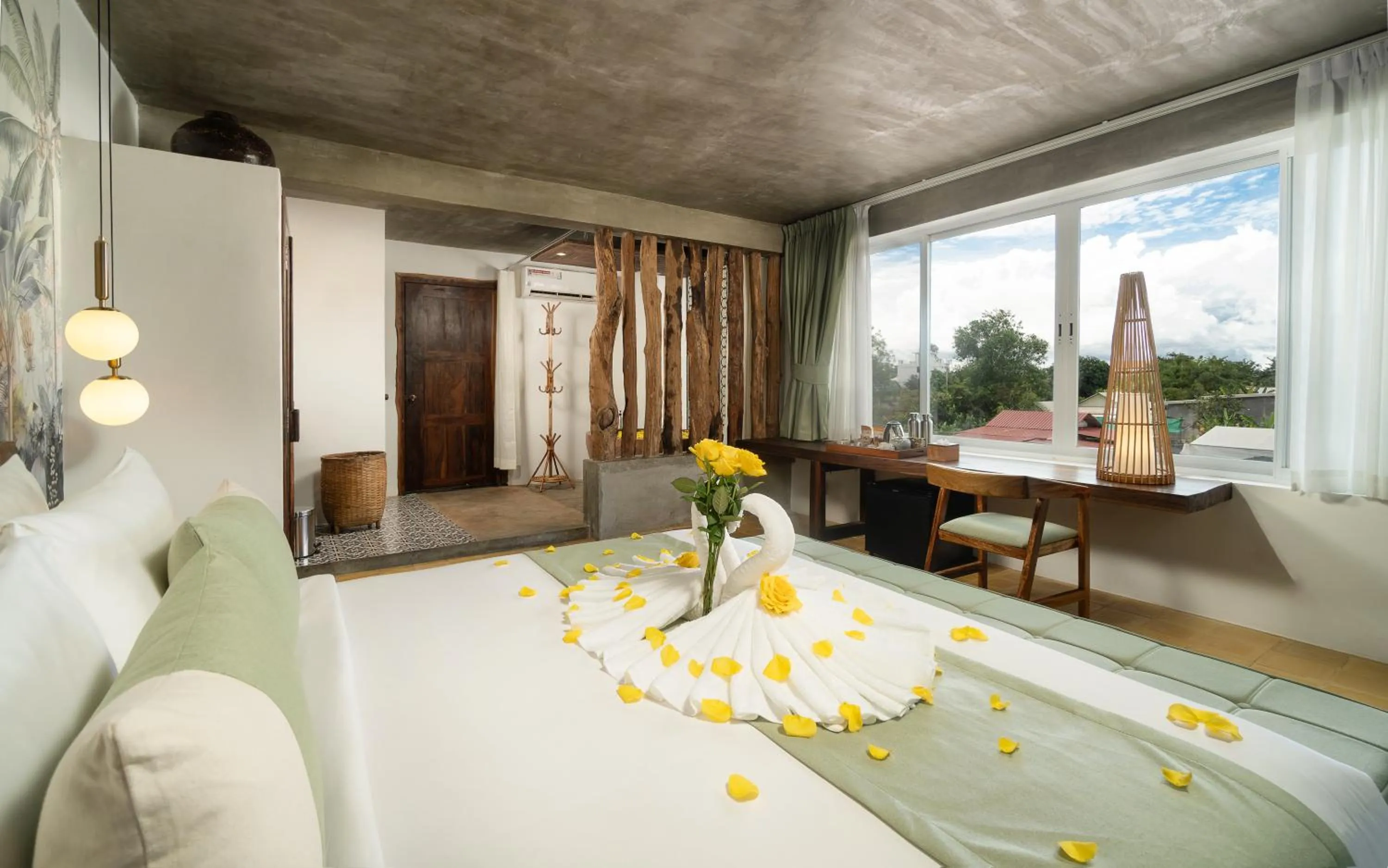 View (from property/room), Bed in The Nature & Villas