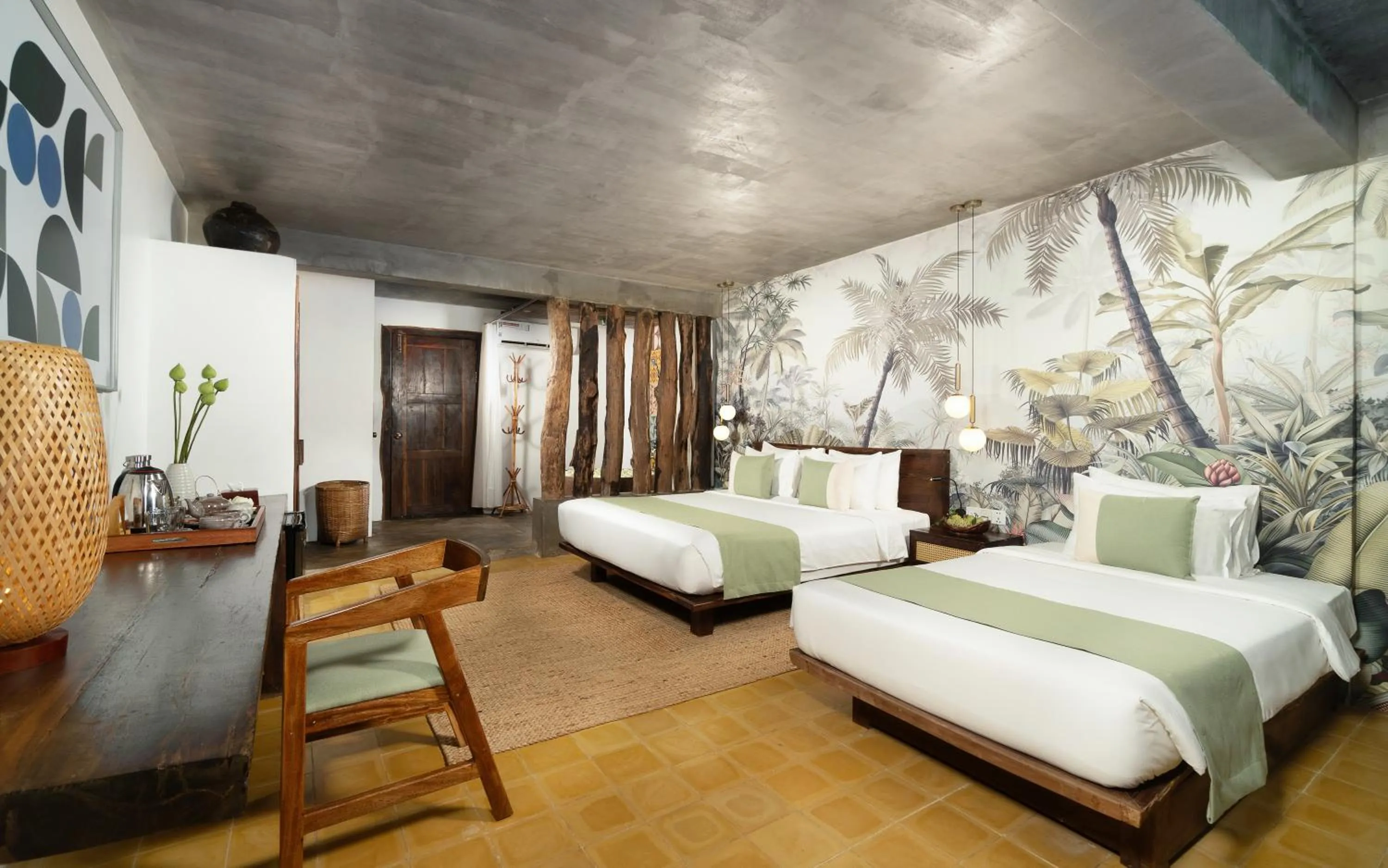 Bedroom, Bed in The Nature & Villas