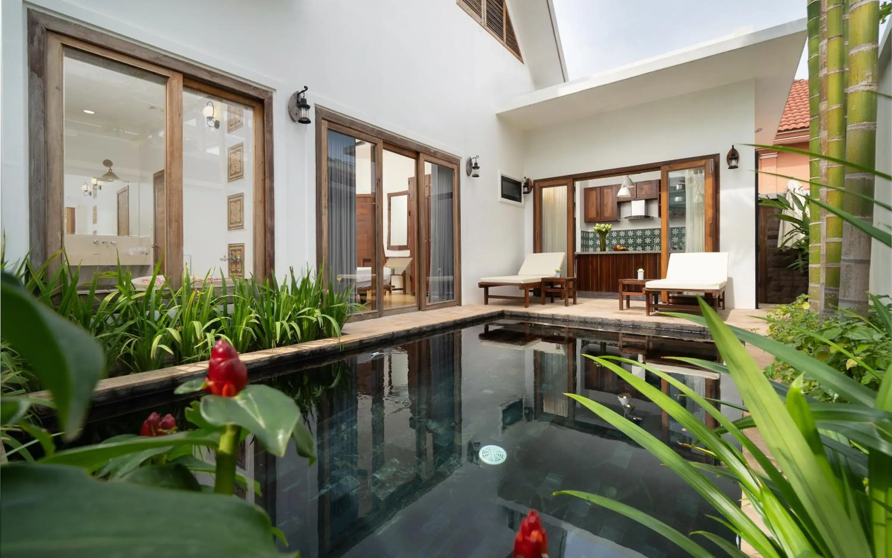 Pool view in The Nature & Villas Pool view in The Nature & Villas