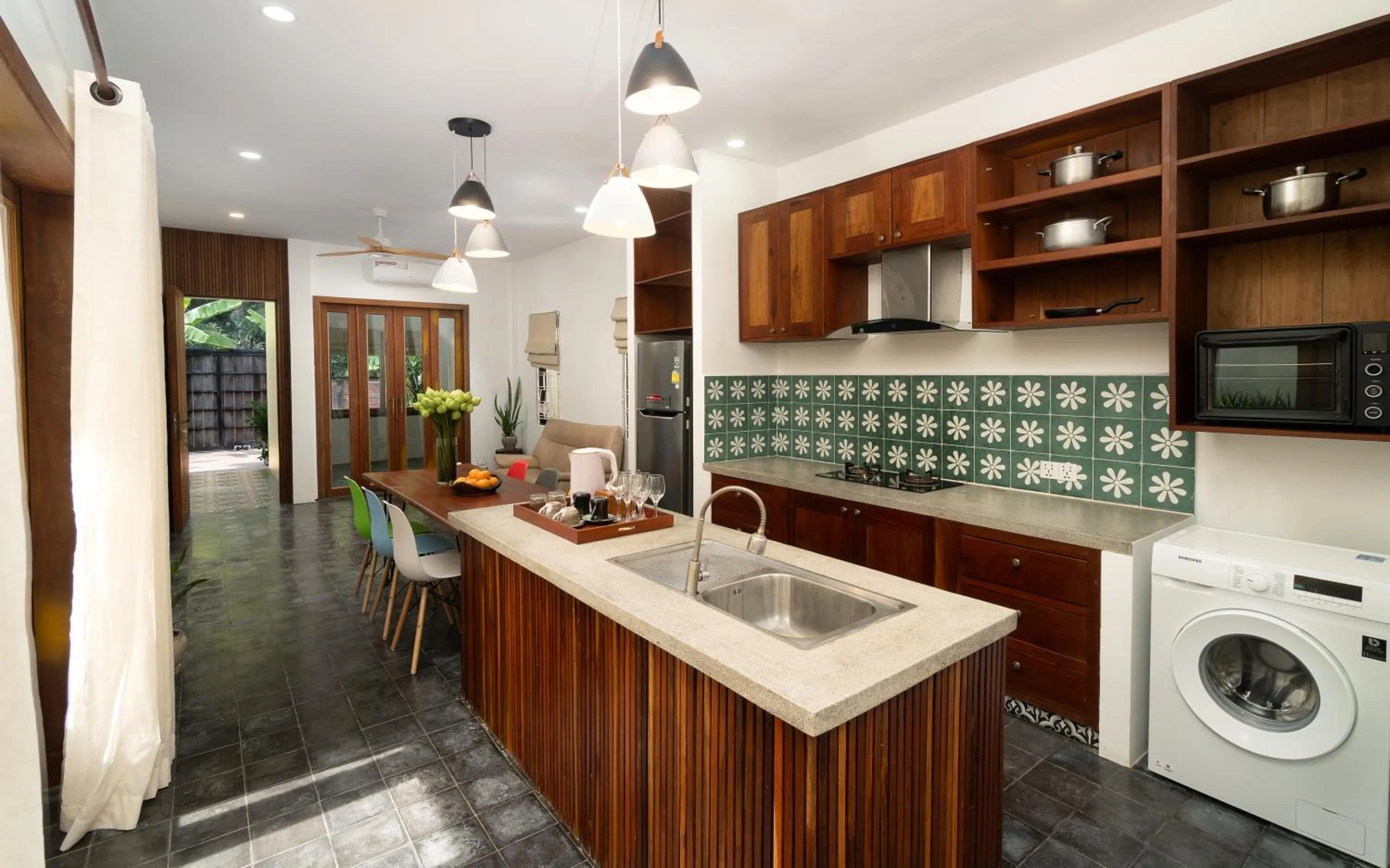 Kitchen or kitchenette in The Nature & Villas