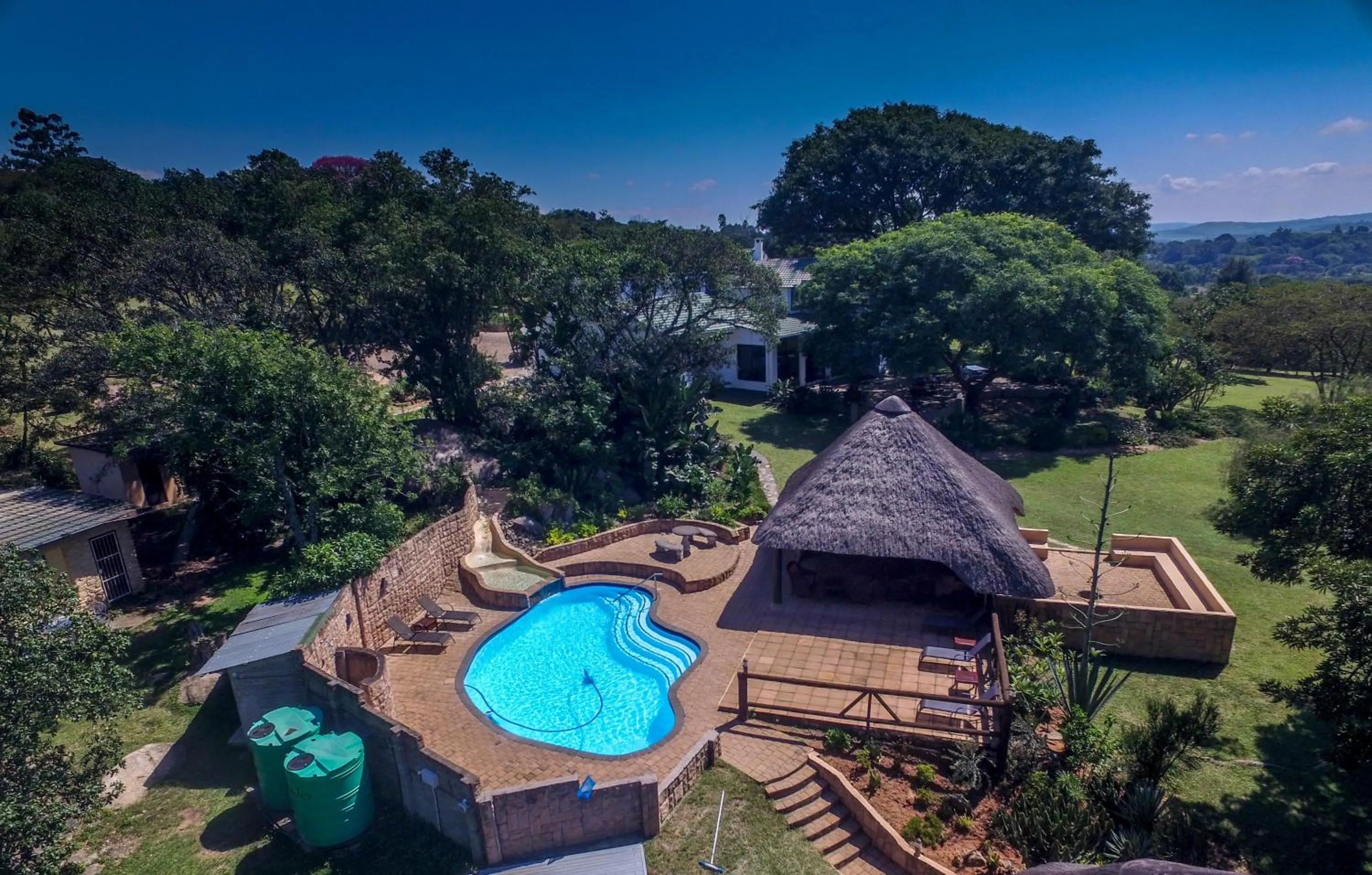 Bird's eye view in White House Lodge