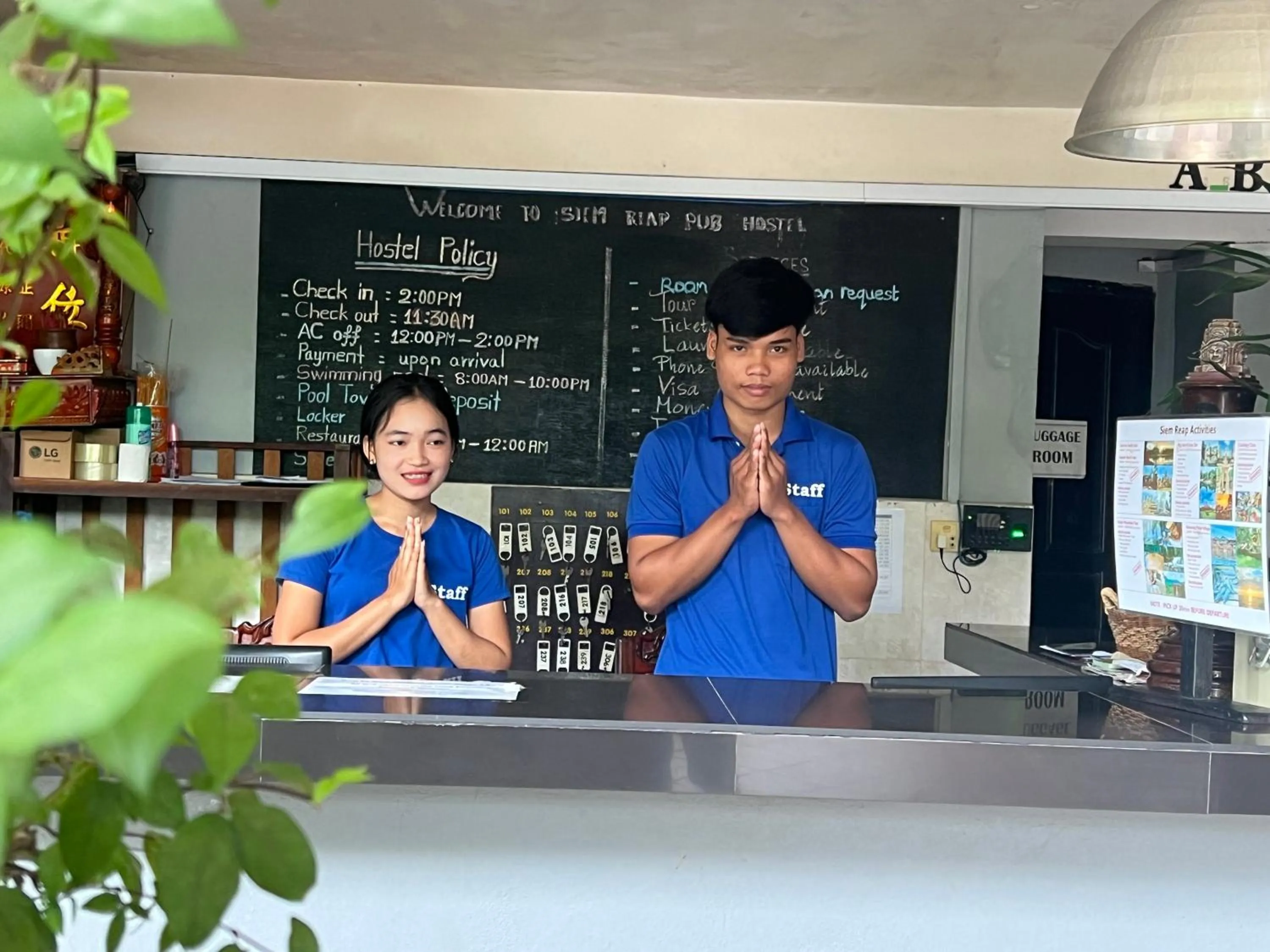 Lobby or reception in Siem Reap Pub Hostel