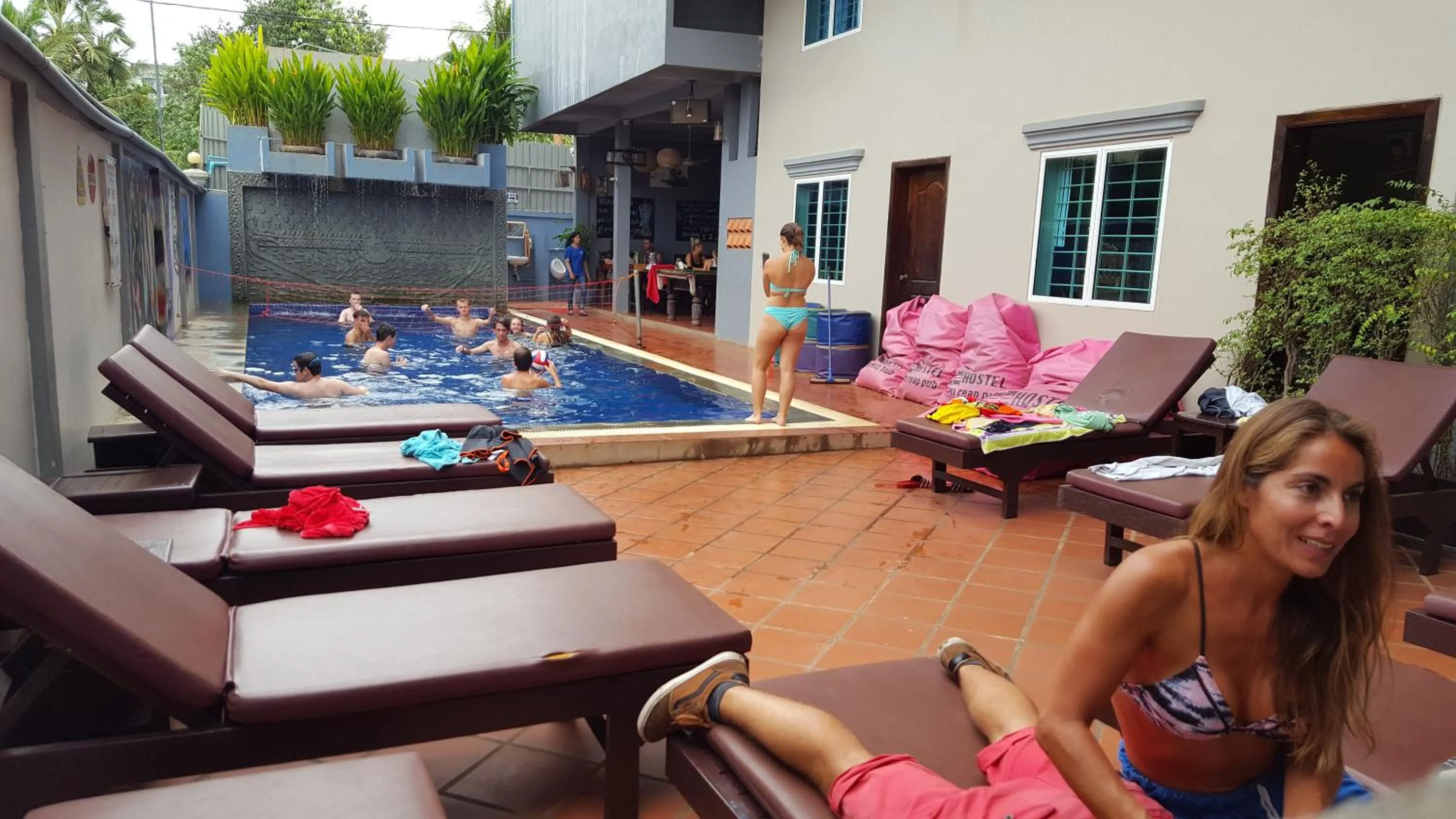 Swimming pool in Siem Reap Pub Hostel
