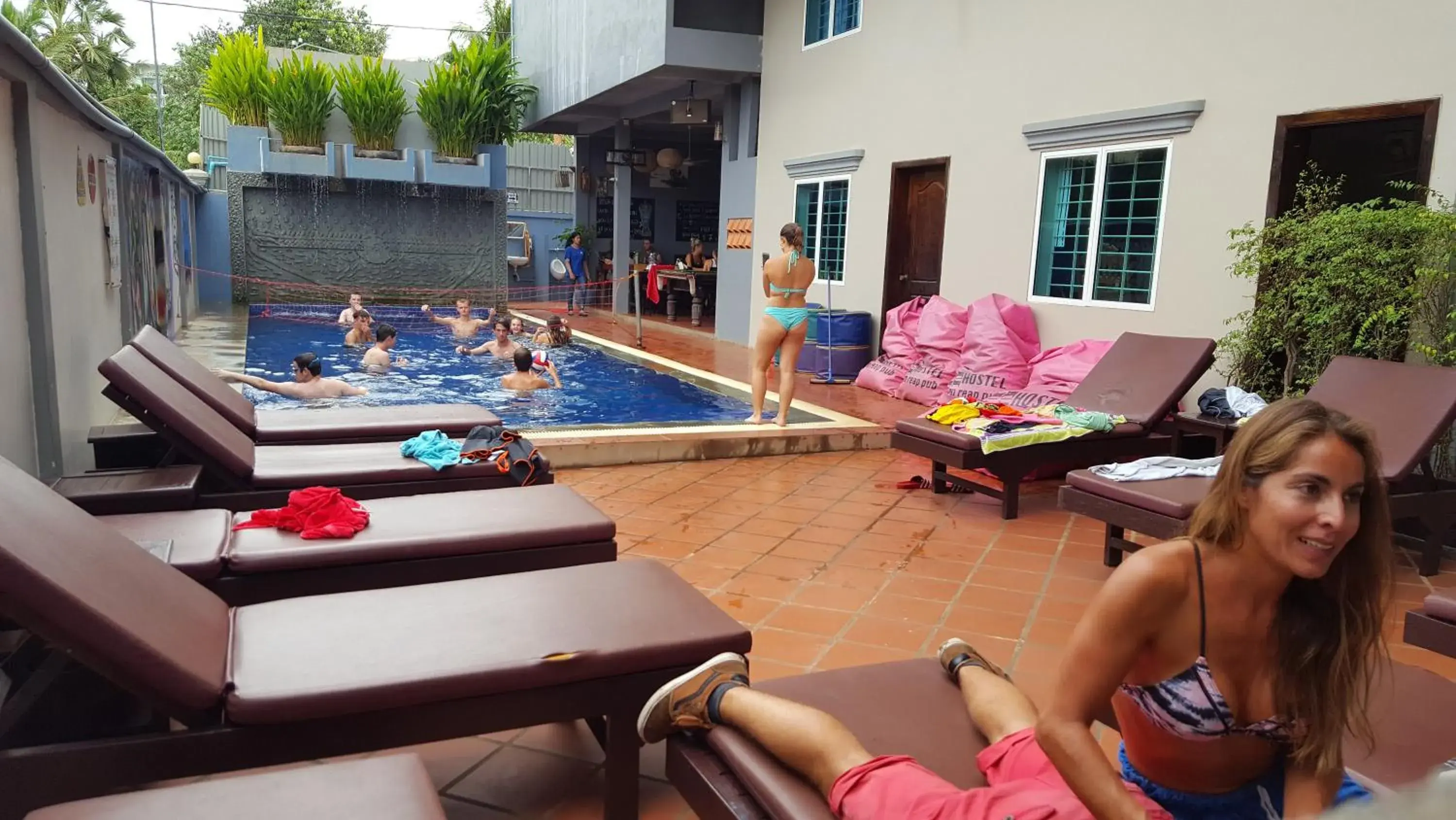Swimming pool in Siem Reap Pub Hostel Swimming pool in Siem Reap Pub Hostel
