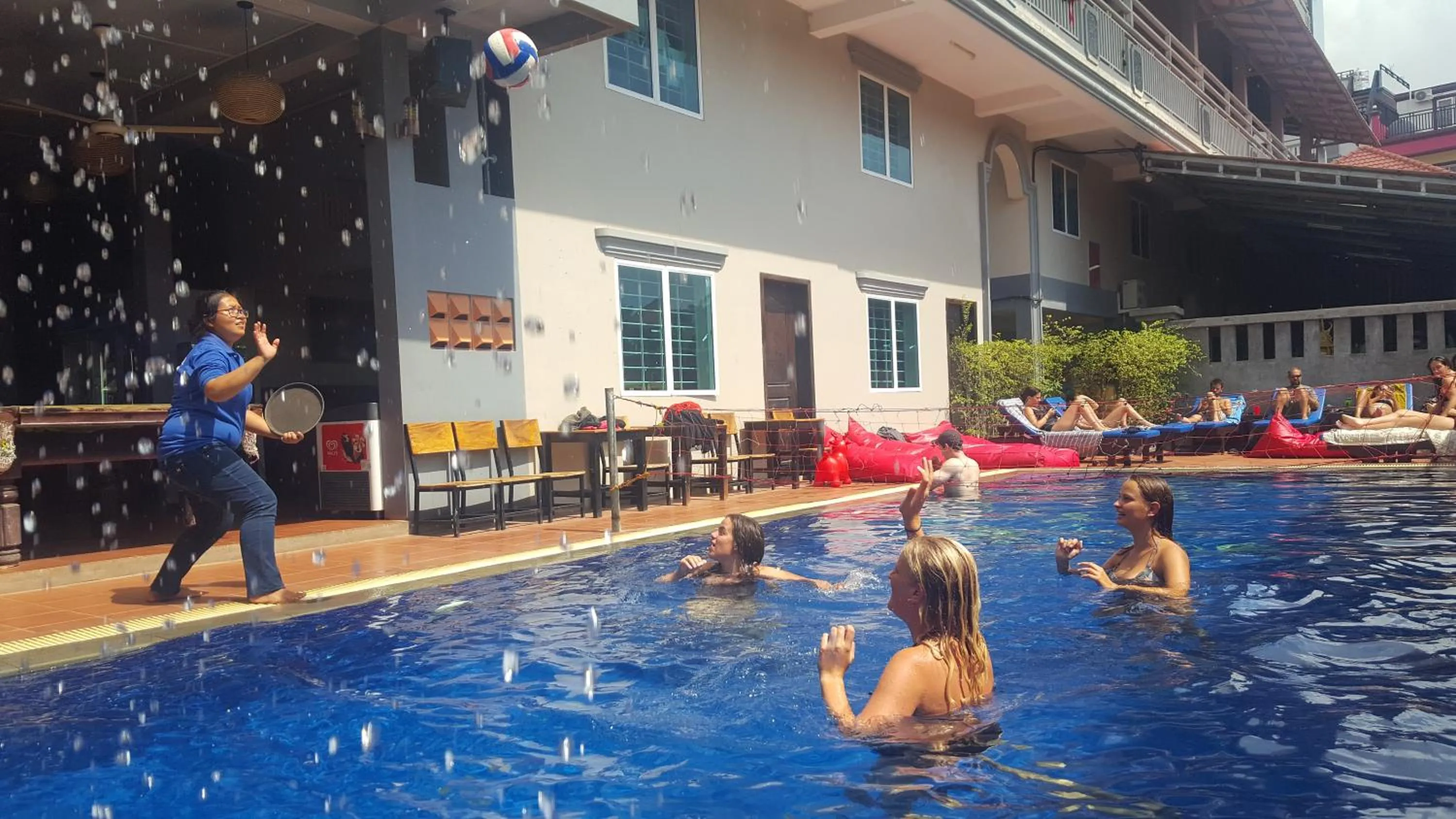 Swimming pool in Siem Reap Pub Hostel