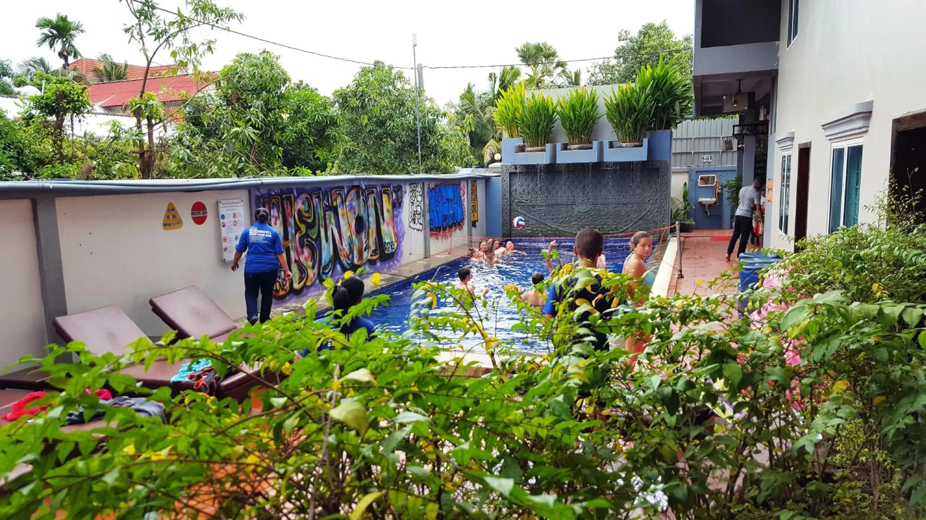 Swimming pool in Siem Reap Pub Hostel Swimming pool in Siem Reap Pub Hostel