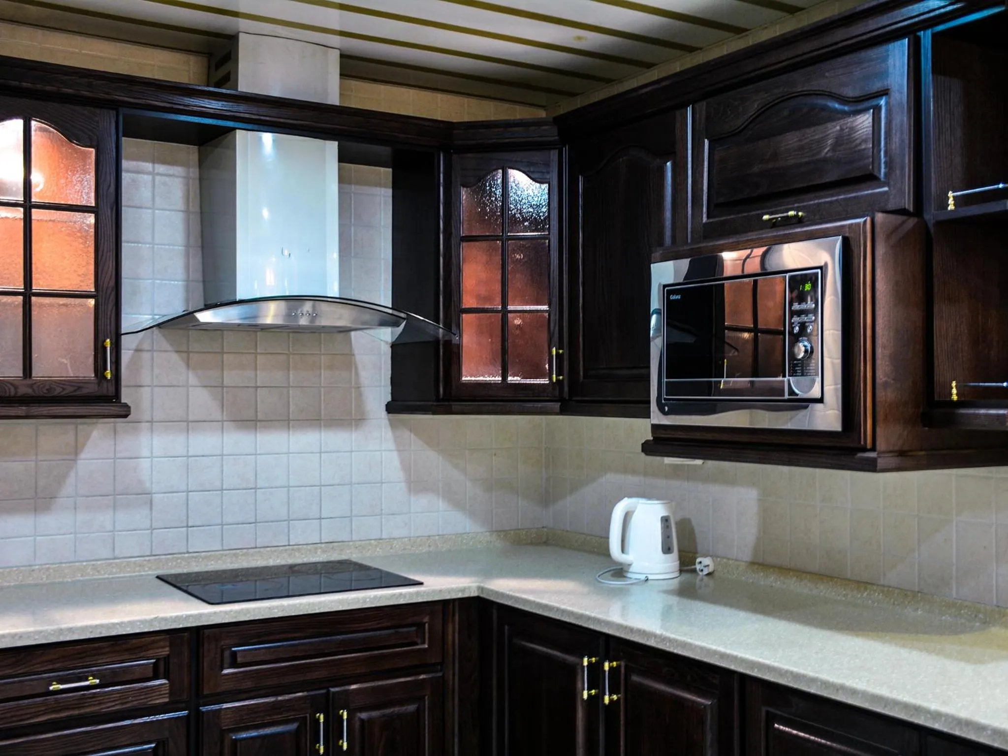 Kitchen or kitchenette in Kiev Tower Hotel Apartments
