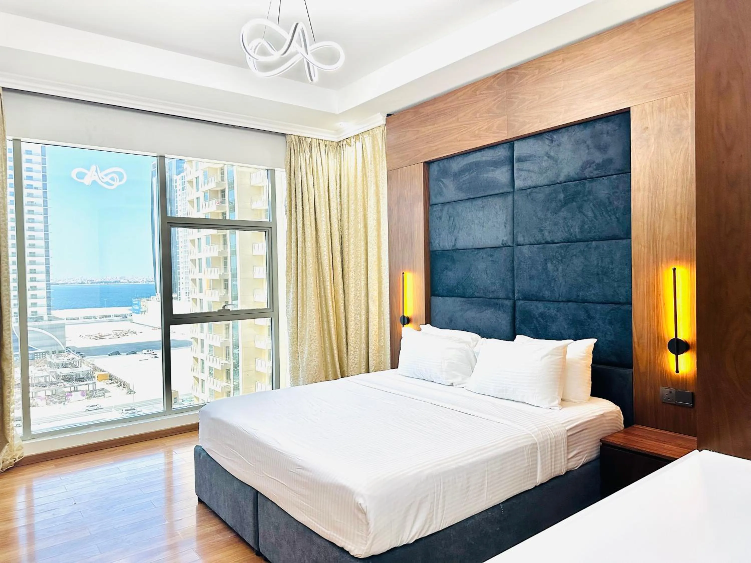 Bedroom, Bed in Kiev Tower Hotel Apartments