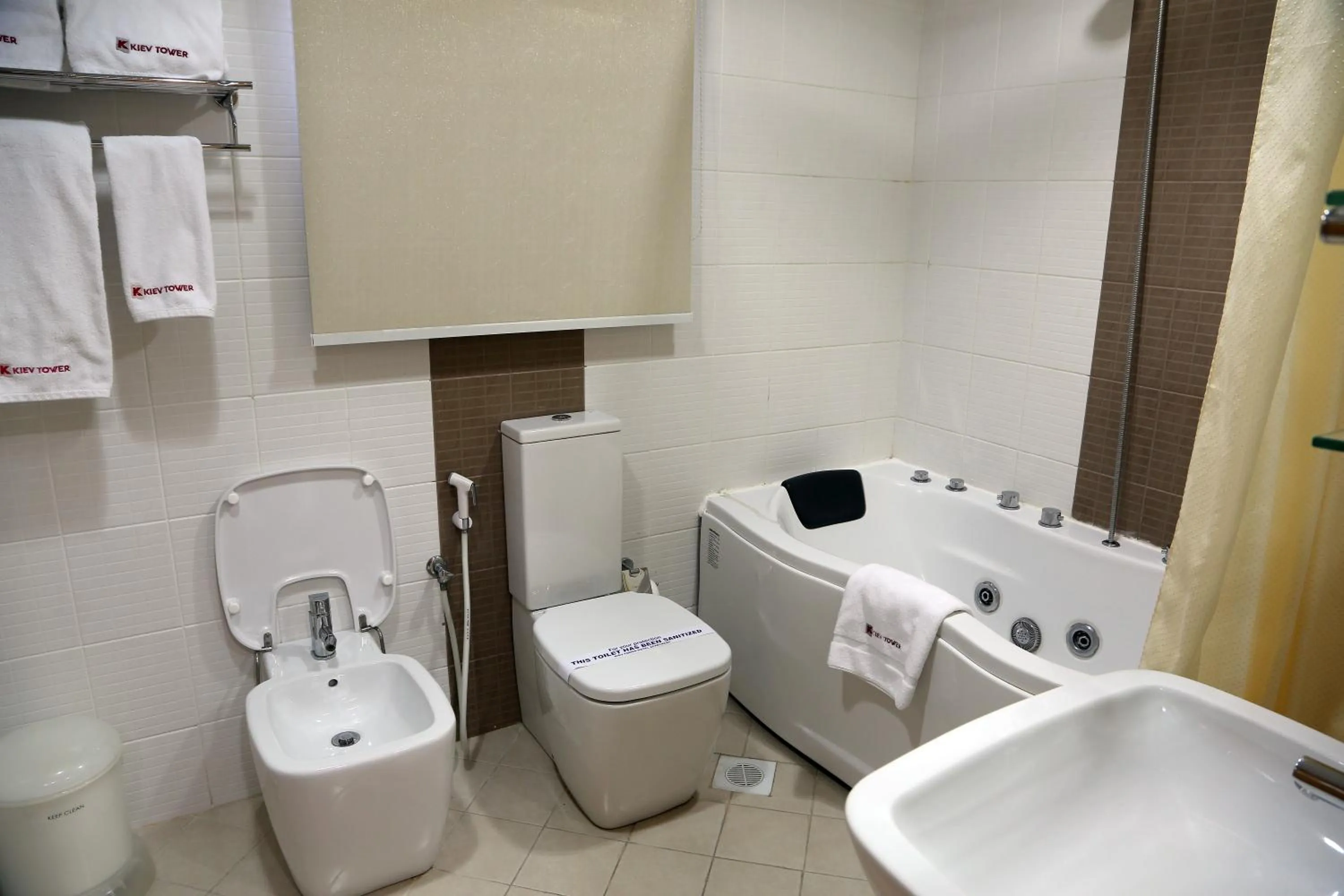 Bathroom in Kiev Tower Hotel Apartments