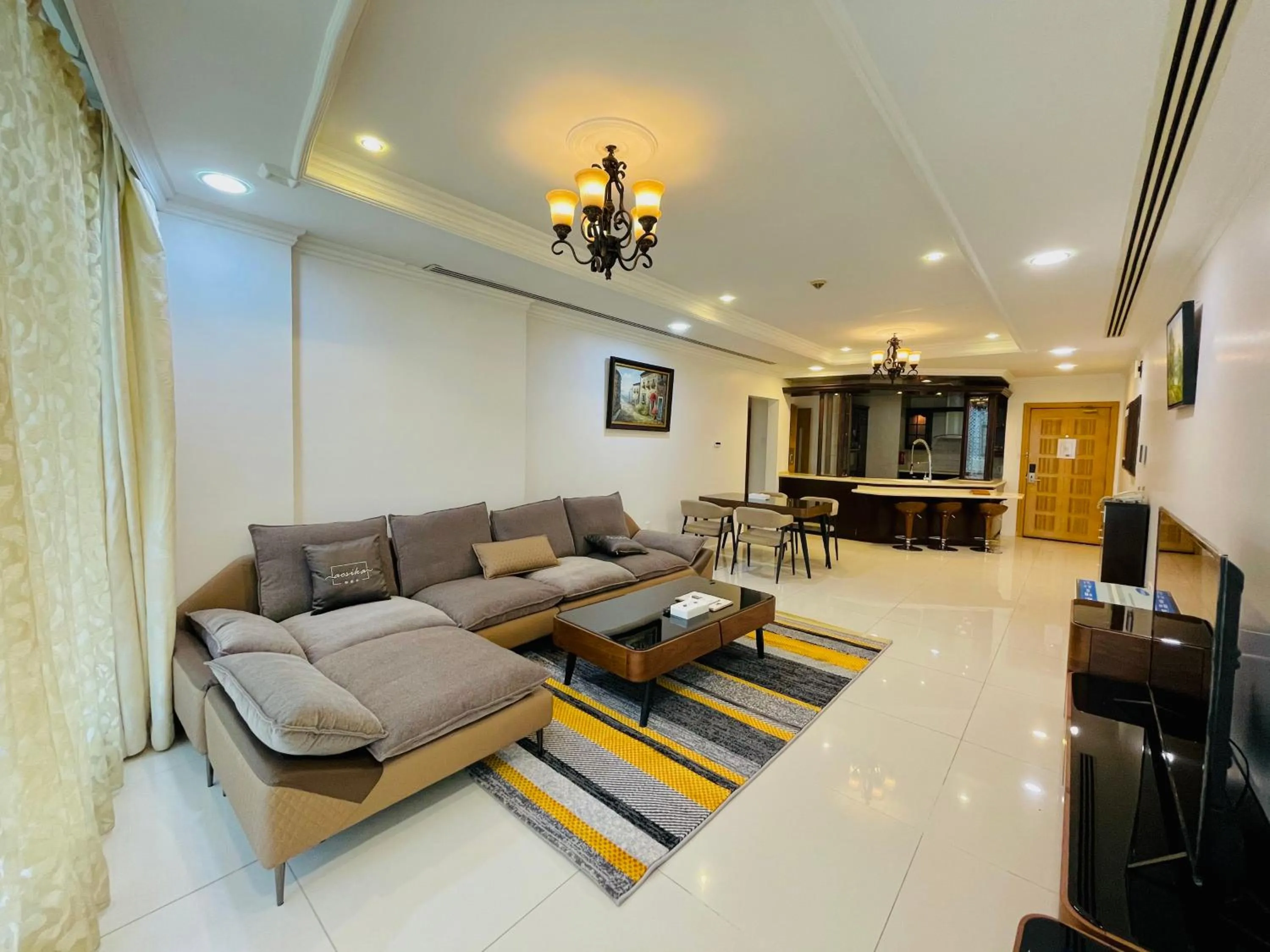 Living room in Kiev Tower Hotel Apartments