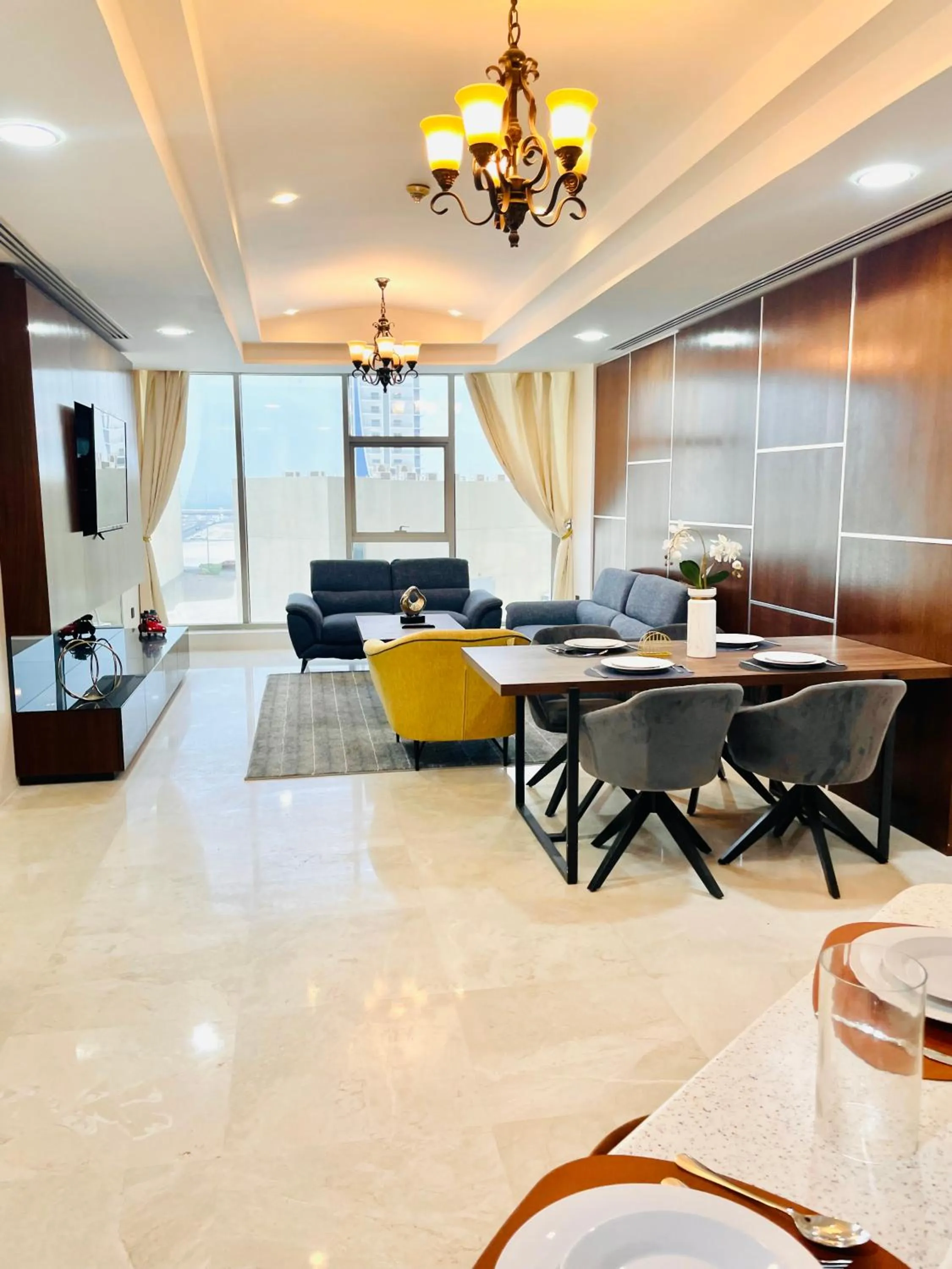 Living room in Kiev Tower Hotel Apartments