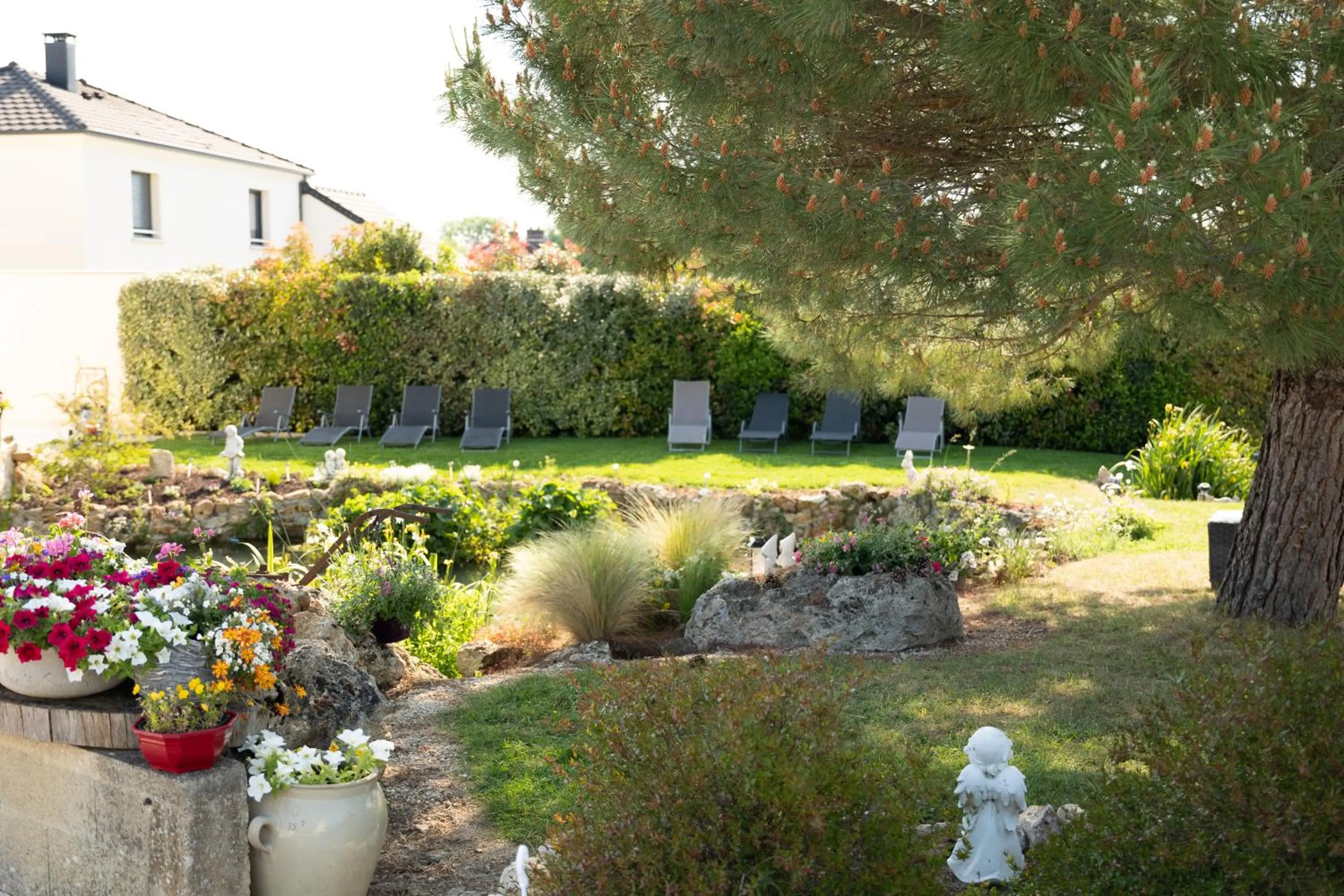 Garden in Chambre d'Hôte Les Ondines