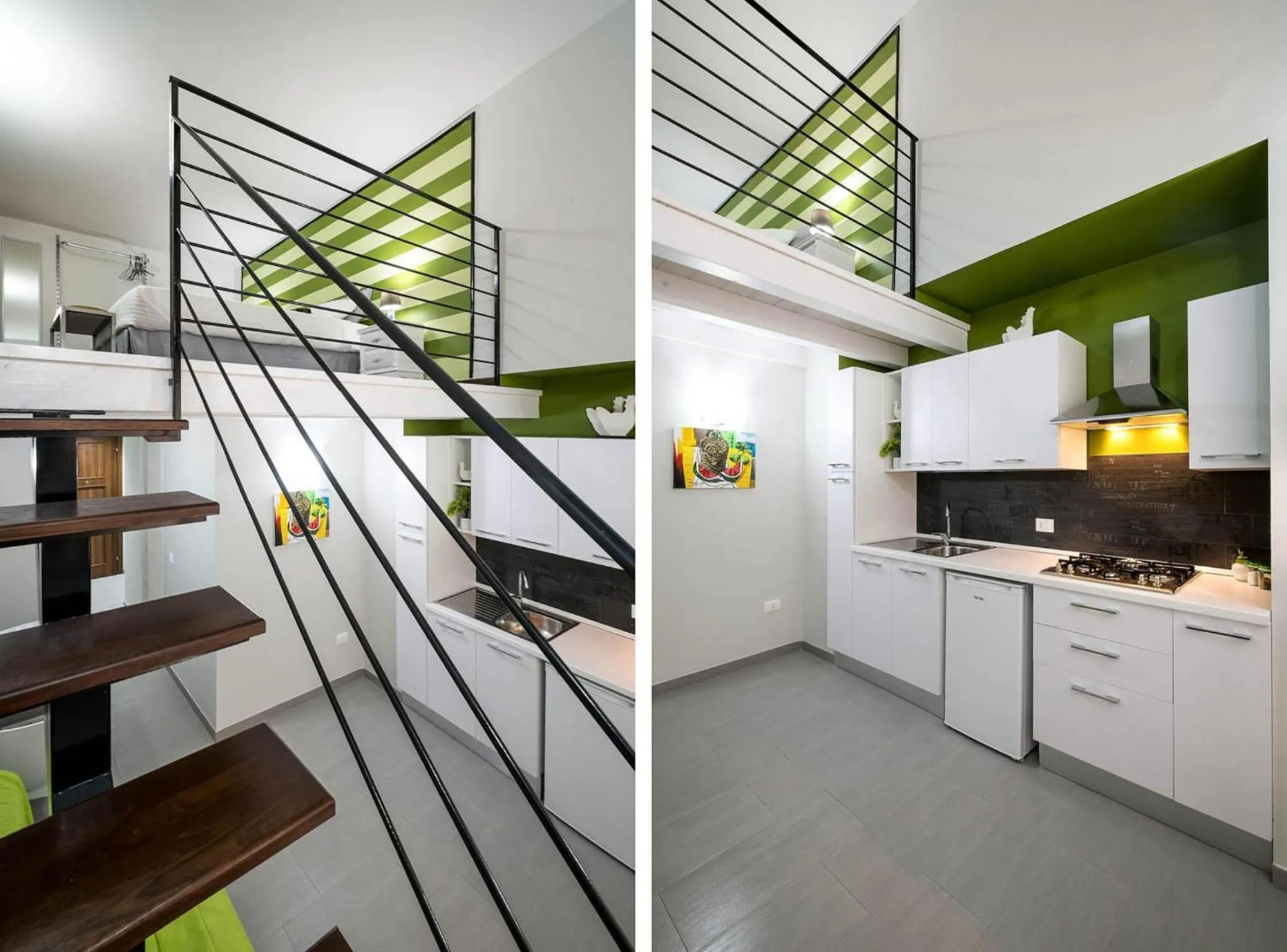 Kitchen or kitchenette in Quattro Canti Apartments