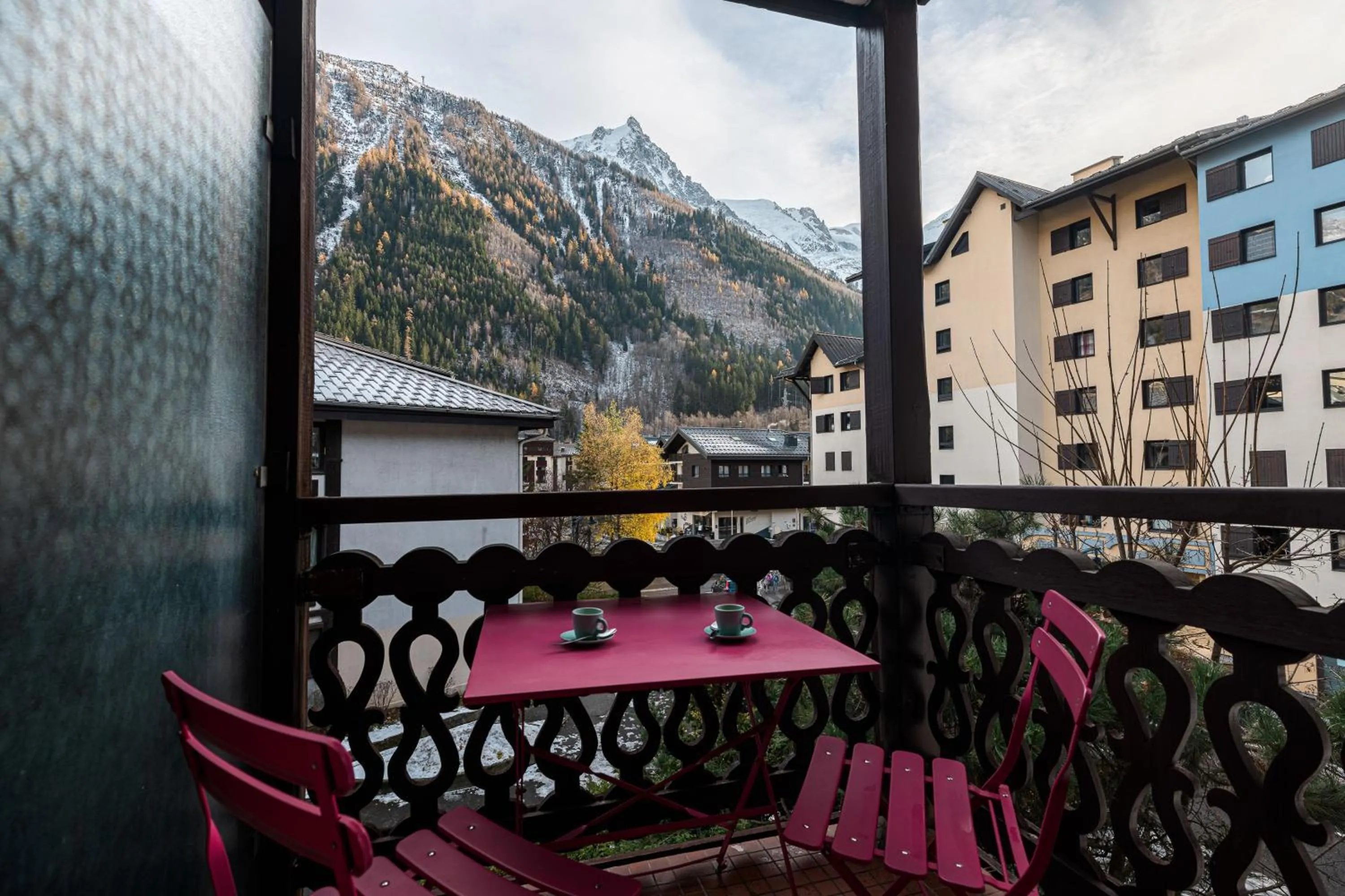 Vue montagne parking privé balcon