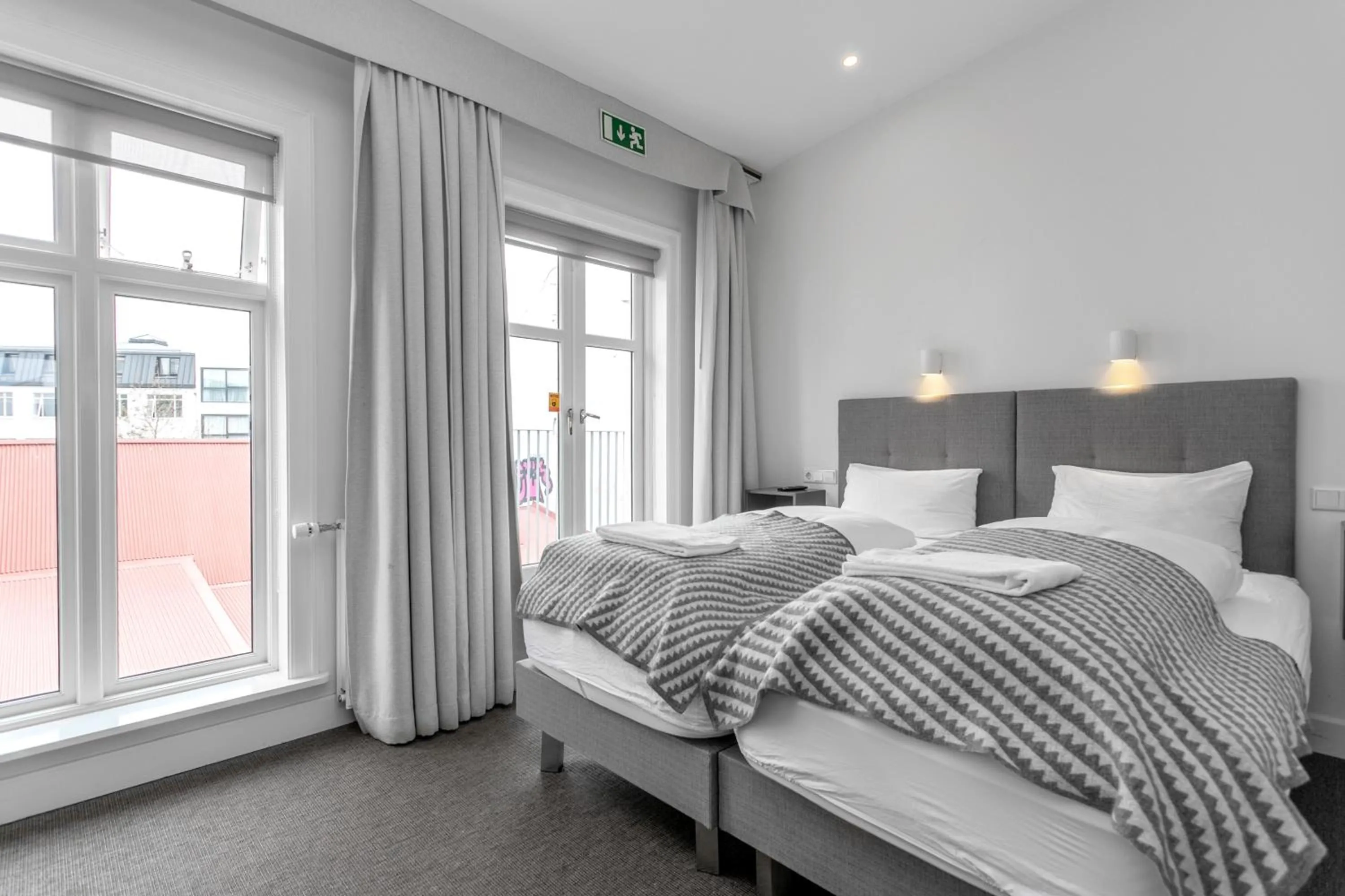 Bed in Ice Apartments Reykjavik by Heimaleiga