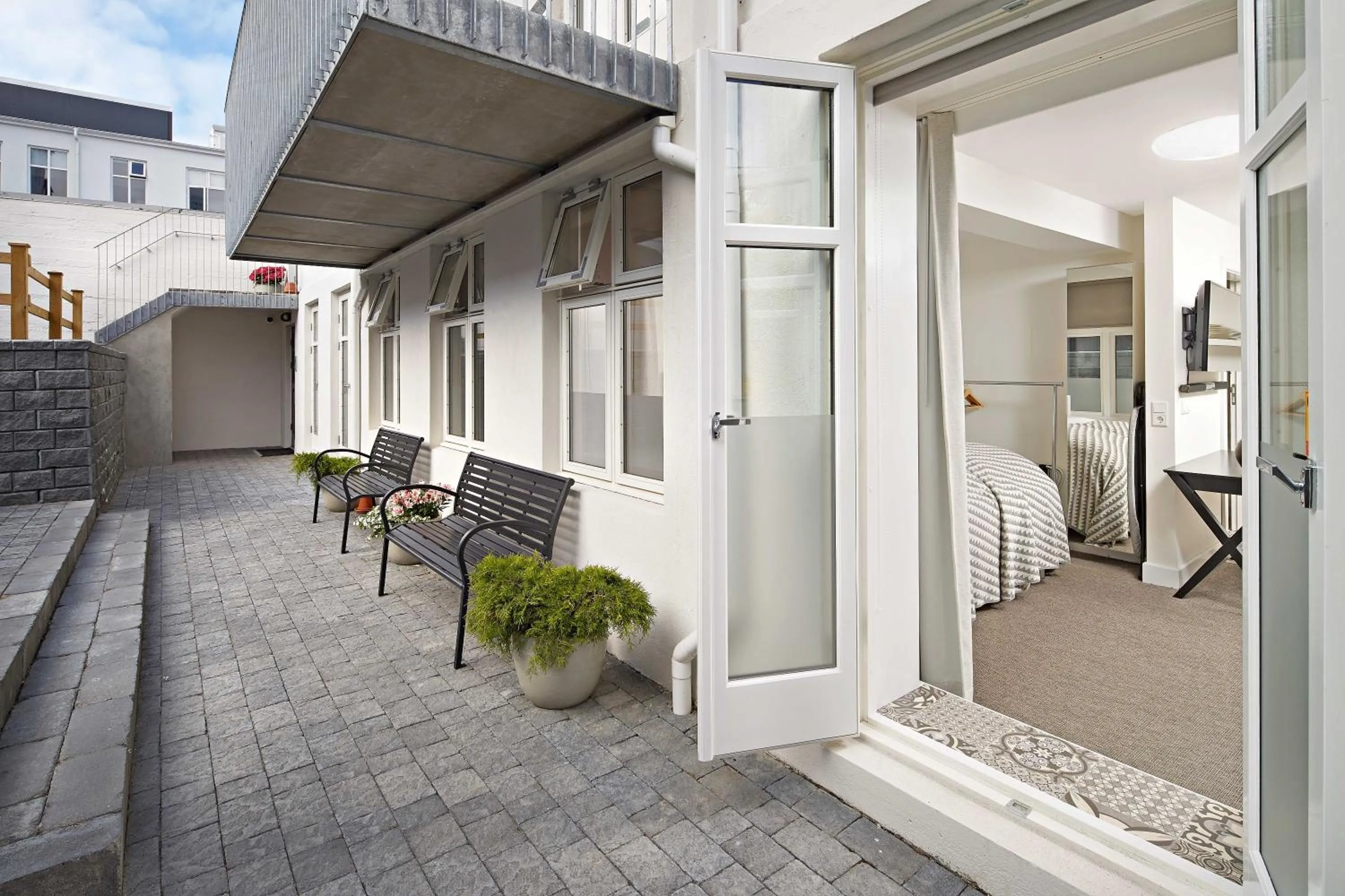 Balcony/Terrace in Ice Apartments Reykjavik by Heimaleiga