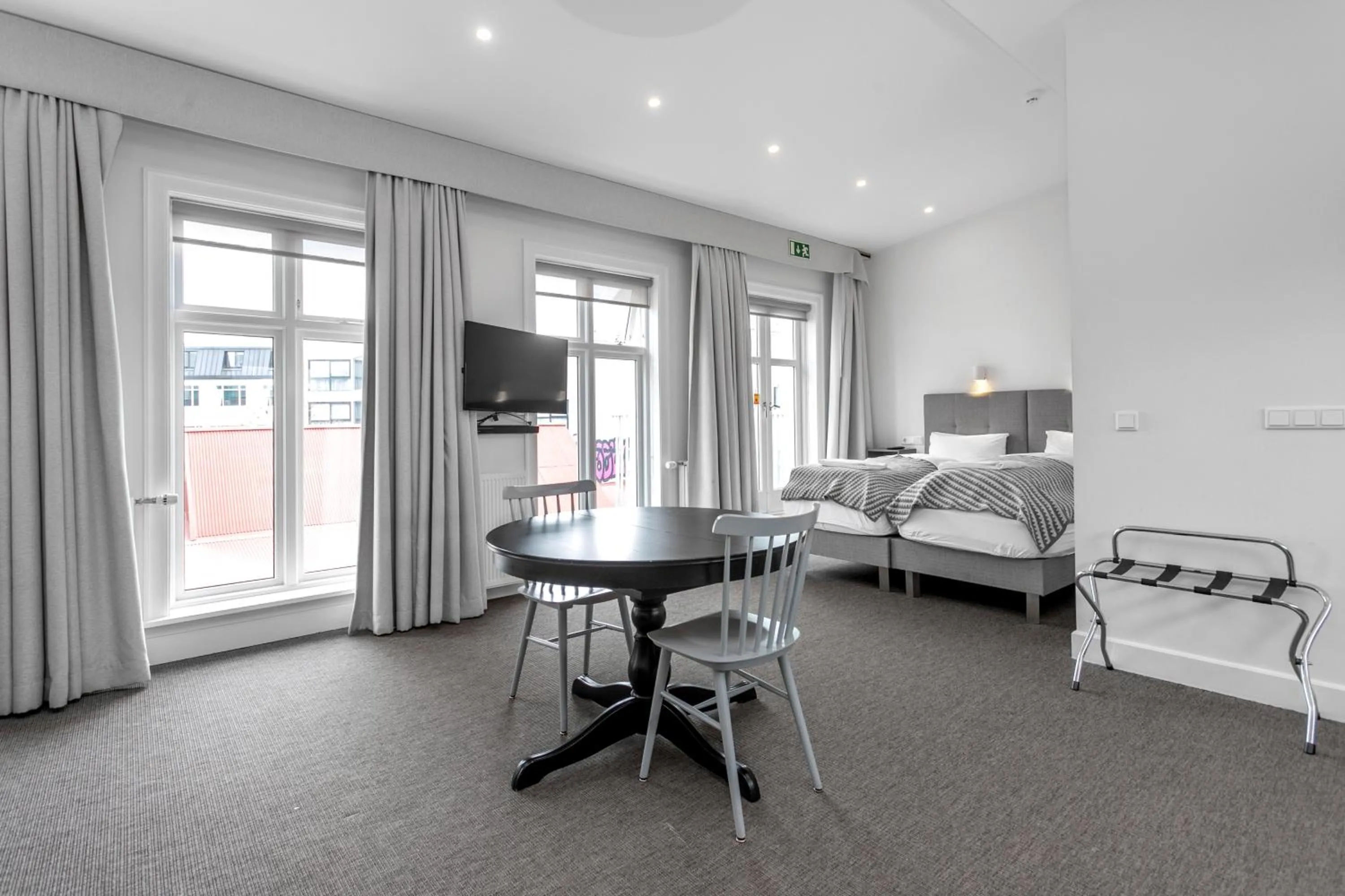 Bed in Ice Apartments Reykjavik by Heimaleiga