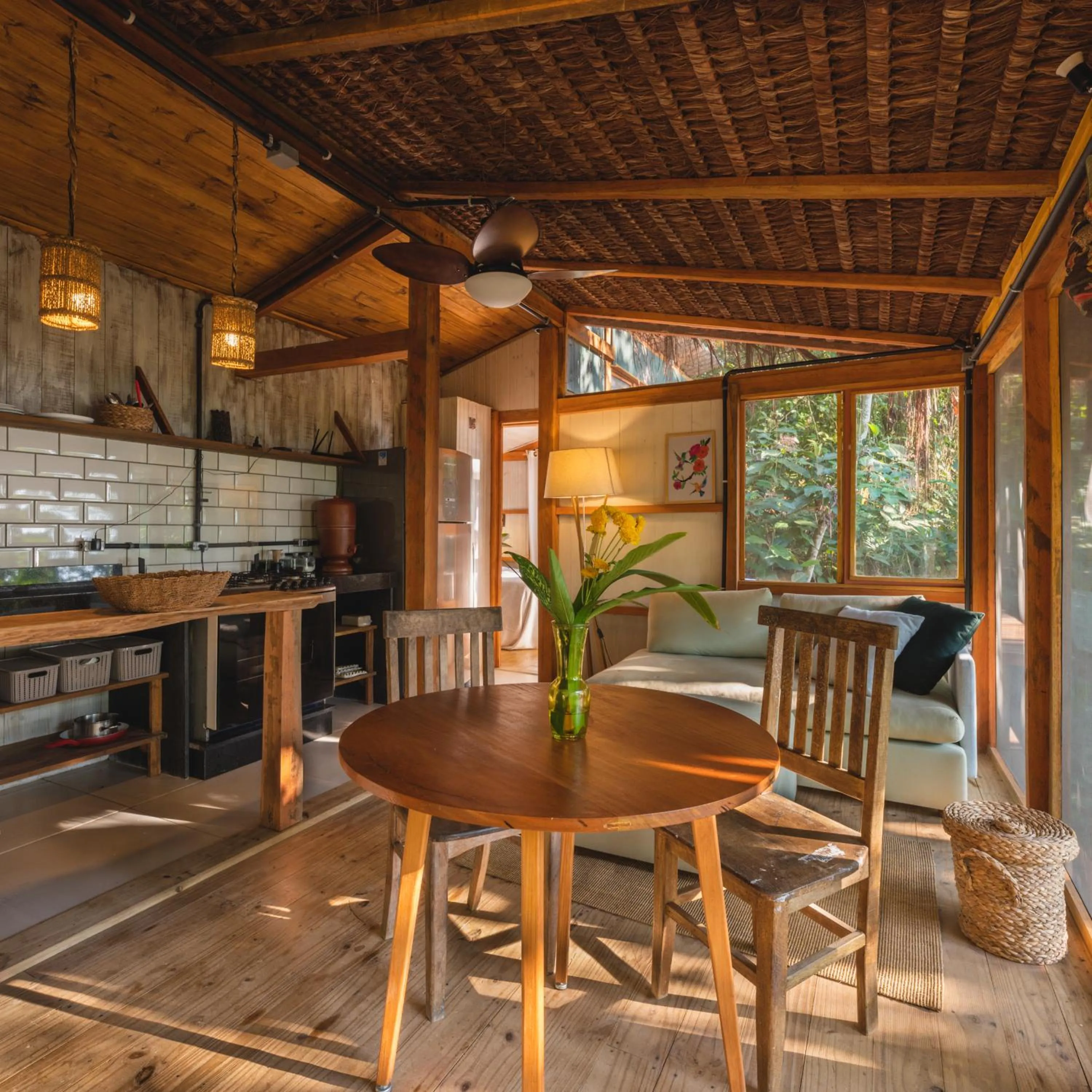 Living room in Casa Luz Paraty