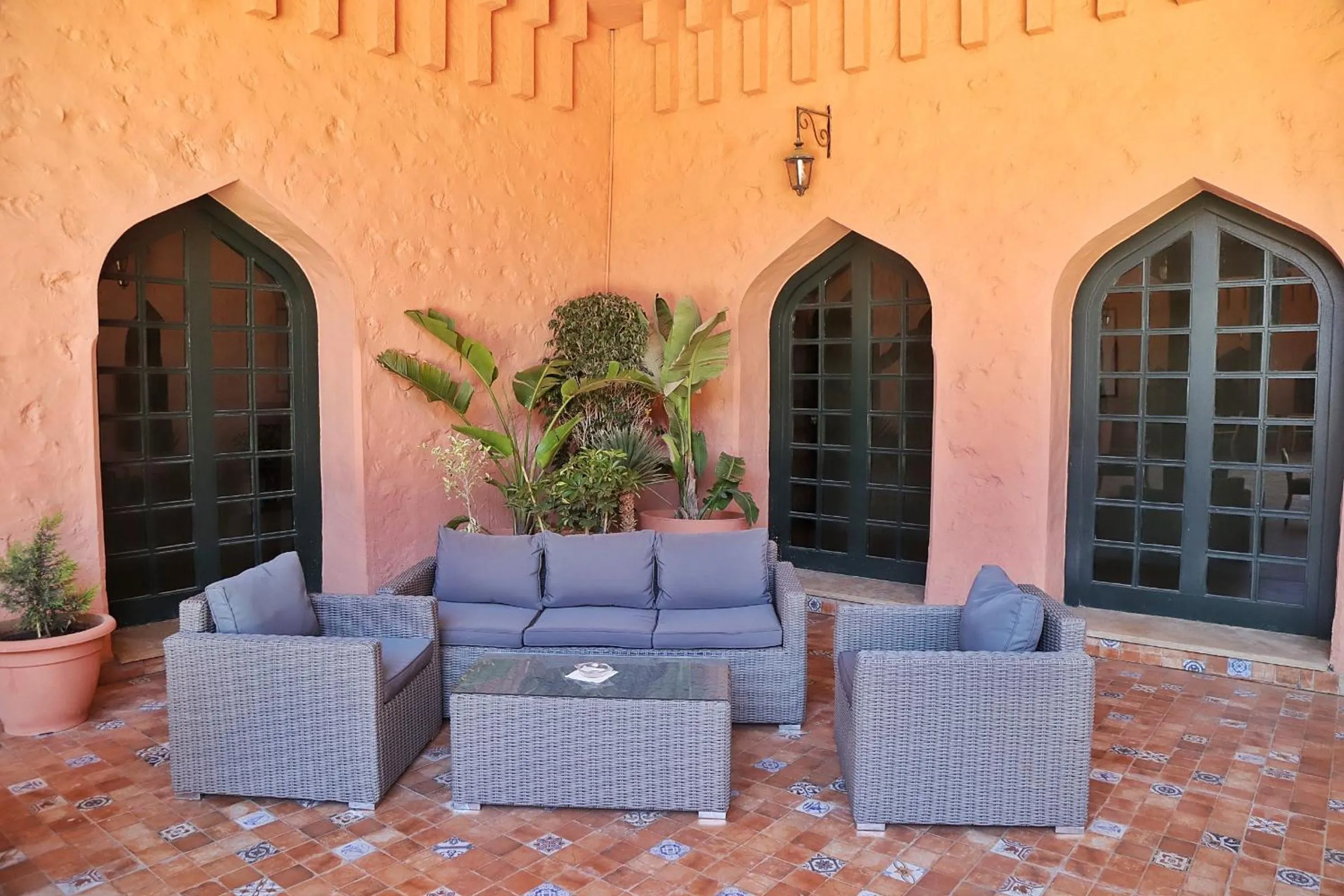 Patio in Hotel Parador