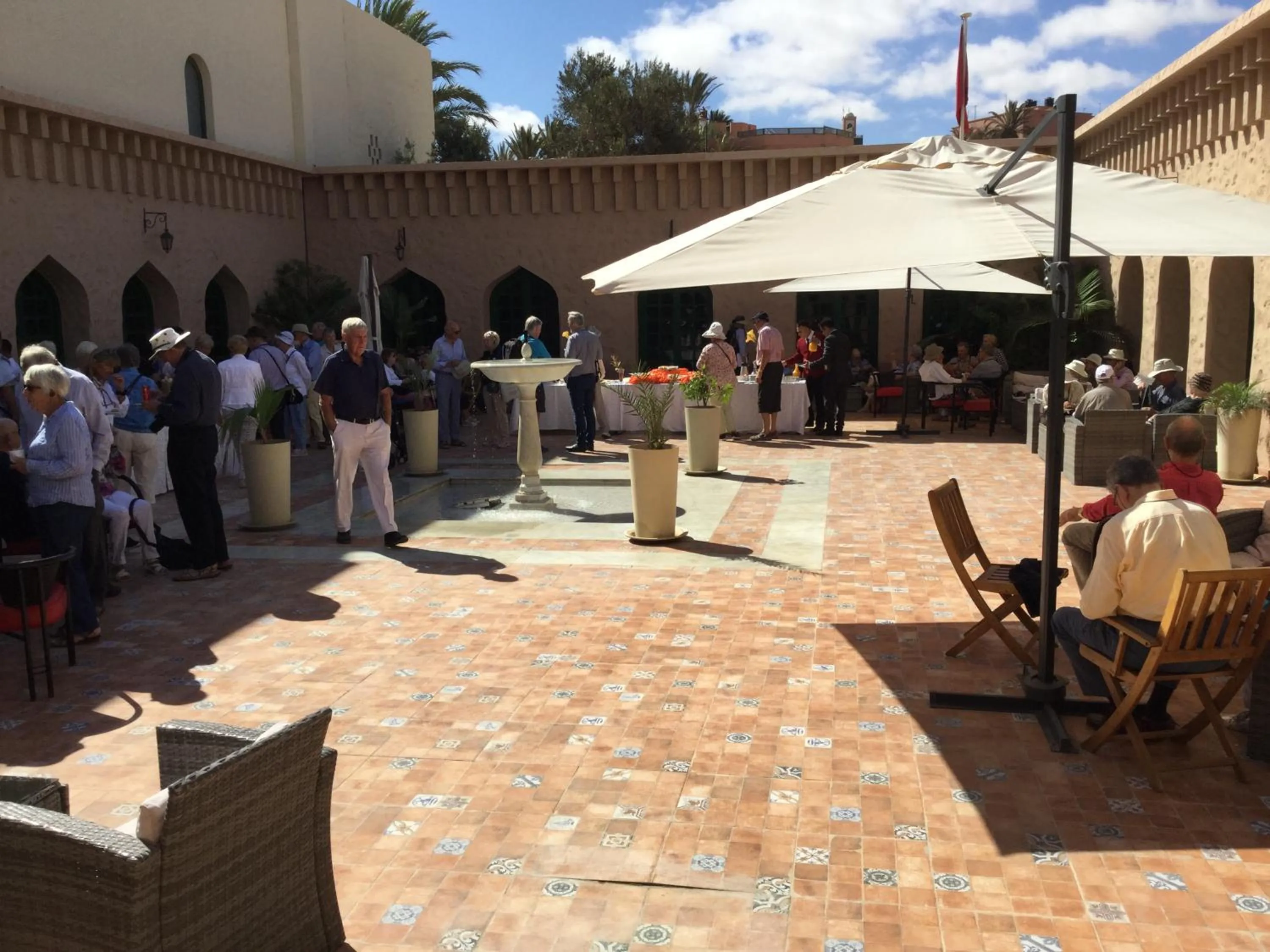 Patio in Hotel Parador