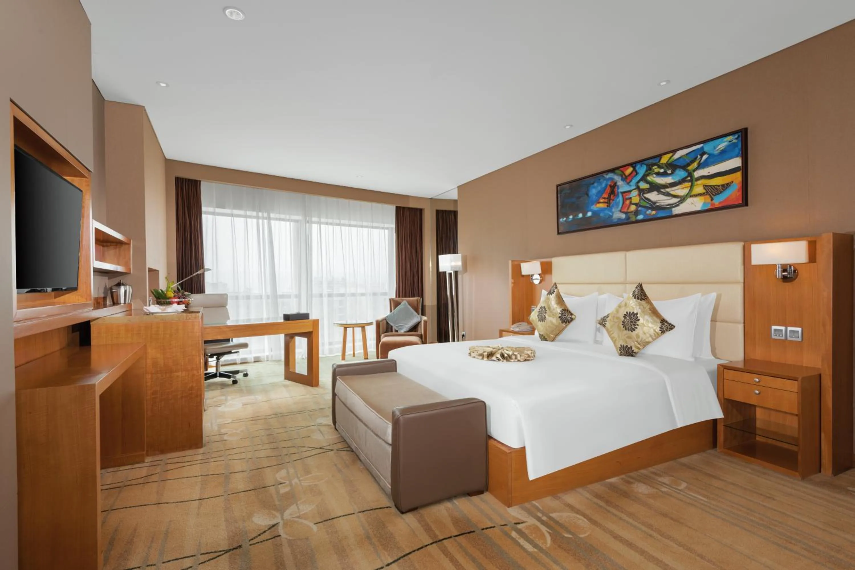 Bedroom, Bed in Wyndham Putian Downtown