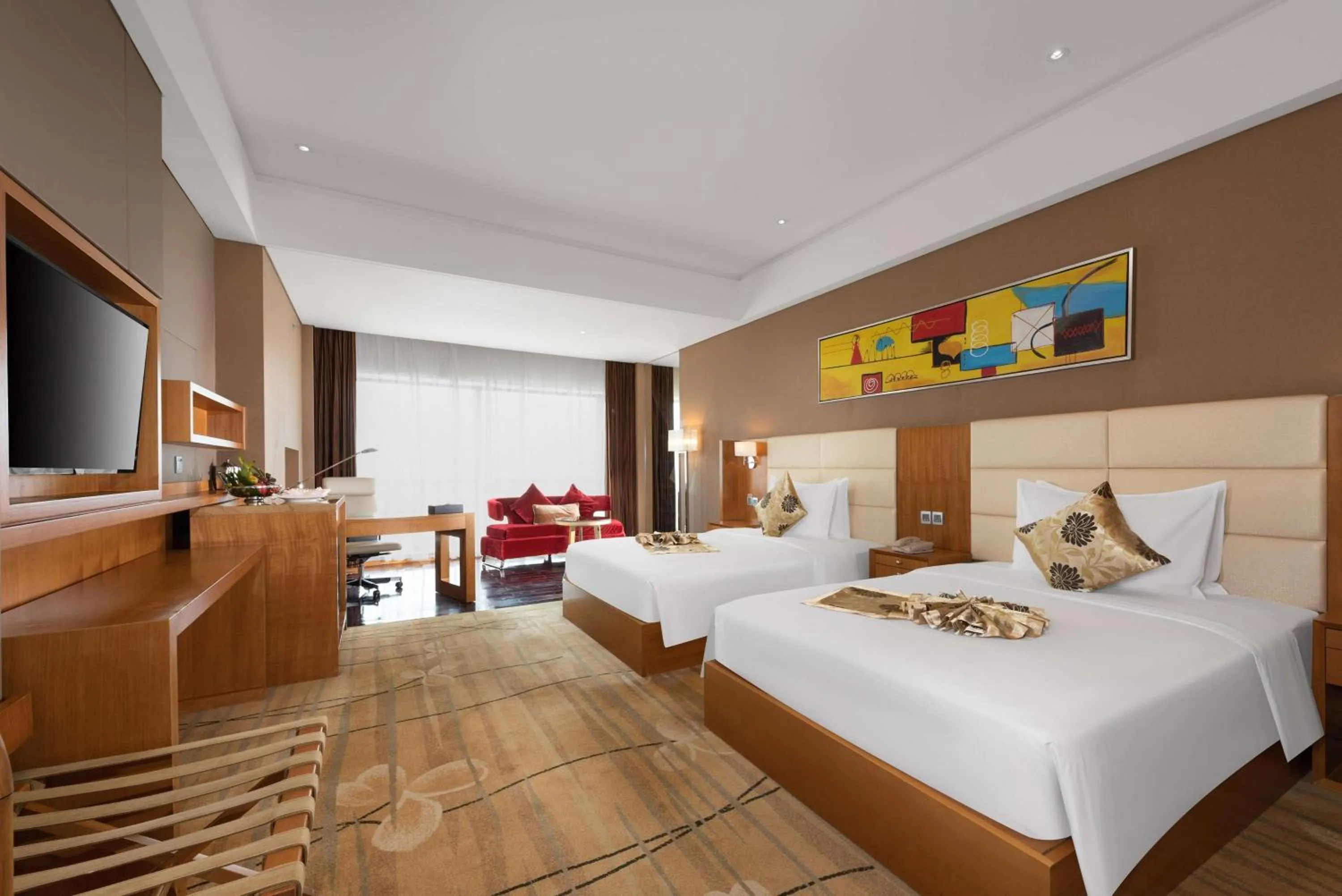 Photo of the whole room, Bed in Wyndham Putian Downtown