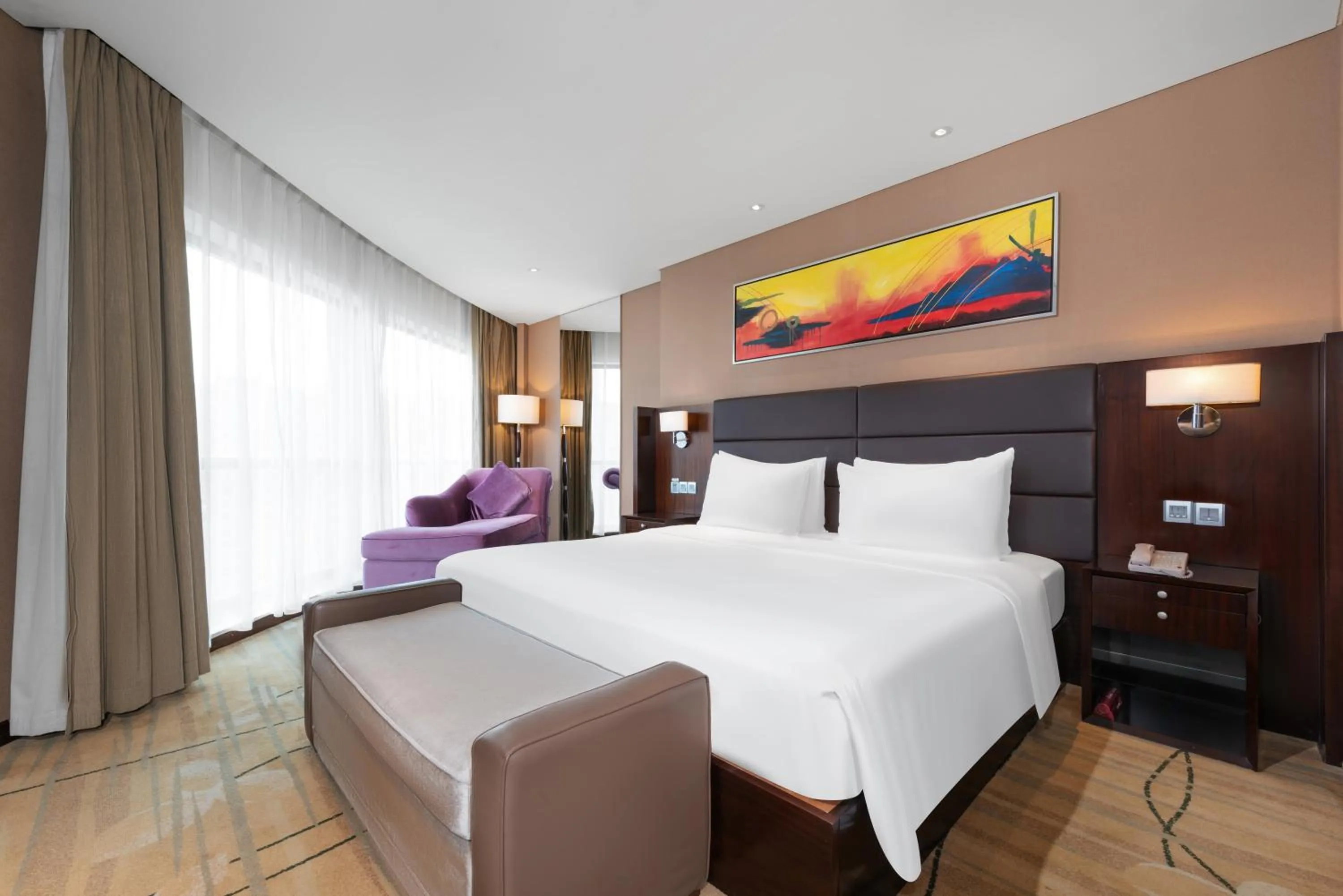 Bedroom, Bed in Wyndham Putian Downtown