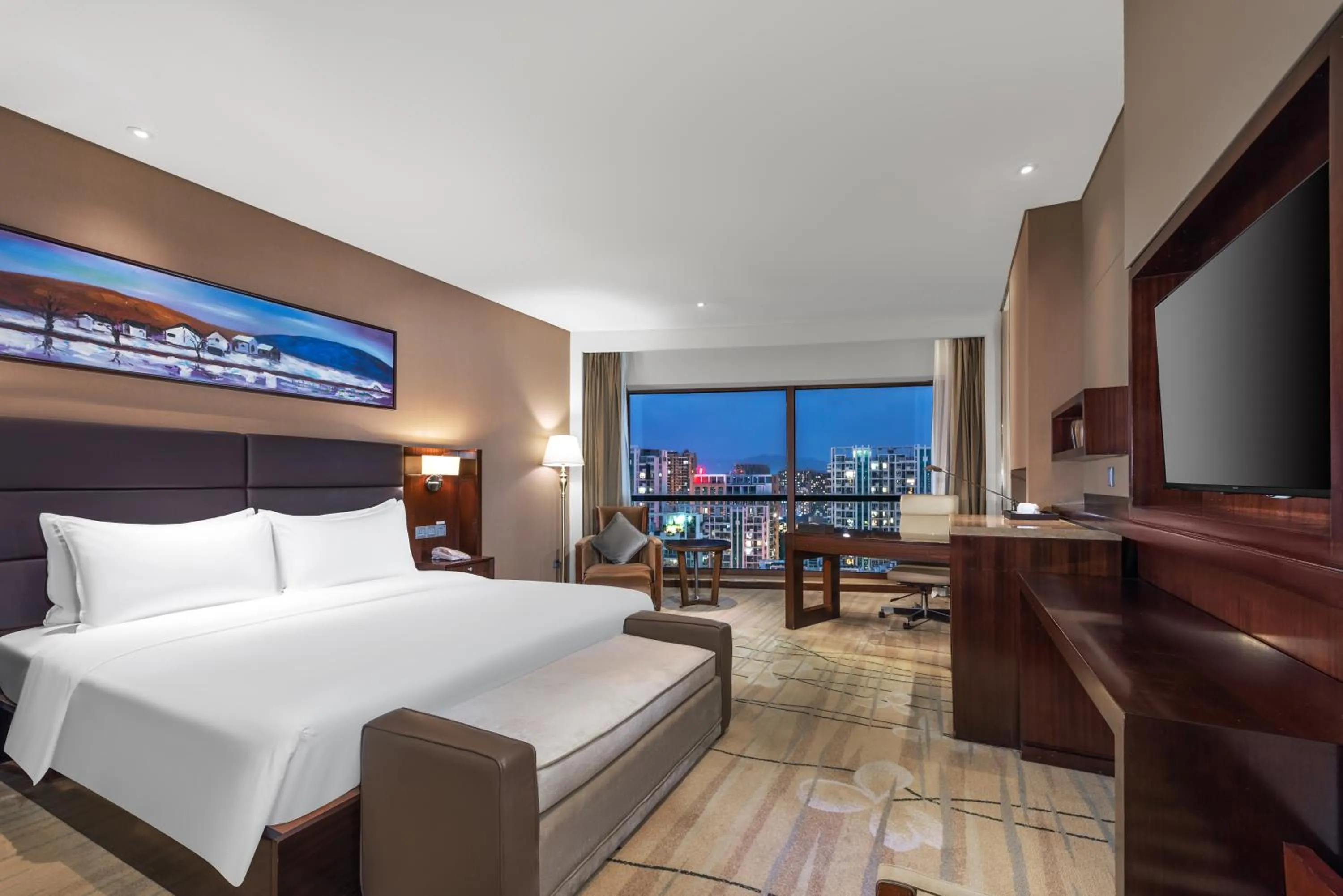 Bedroom, Bed in Wyndham Putian Downtown