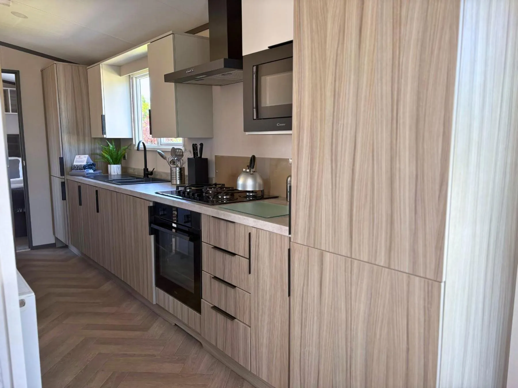 stove in Linwater Caravan Park - Luxury Lodges and Static Caravans near Edinburgh