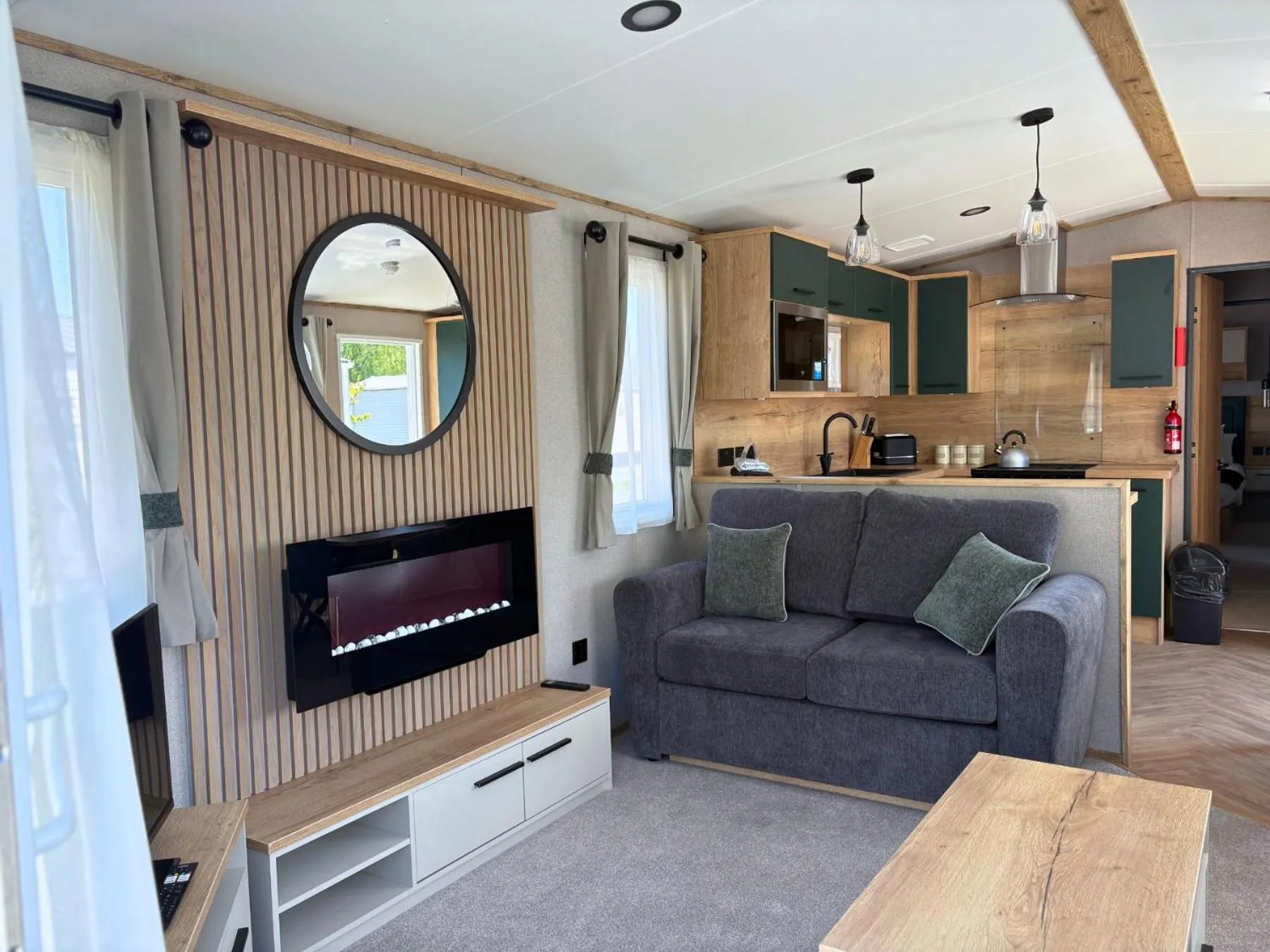 Living room in Linwater Caravan Park - Luxury Lodges and Static Caravans near Edinburgh