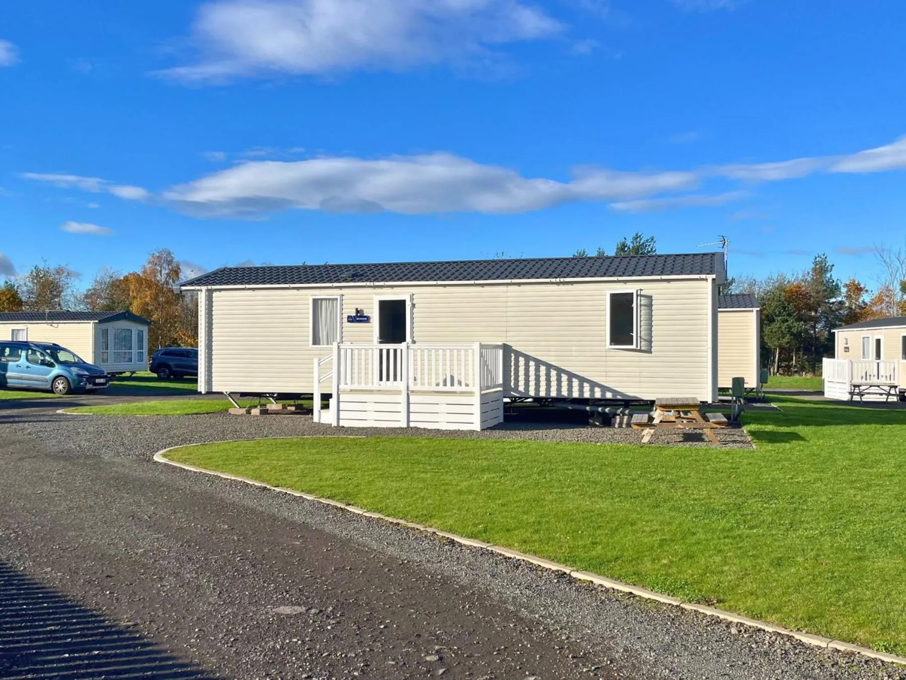 Property building in Linwater Caravan Park - Luxury Lodges and Static Caravans near Edinburgh