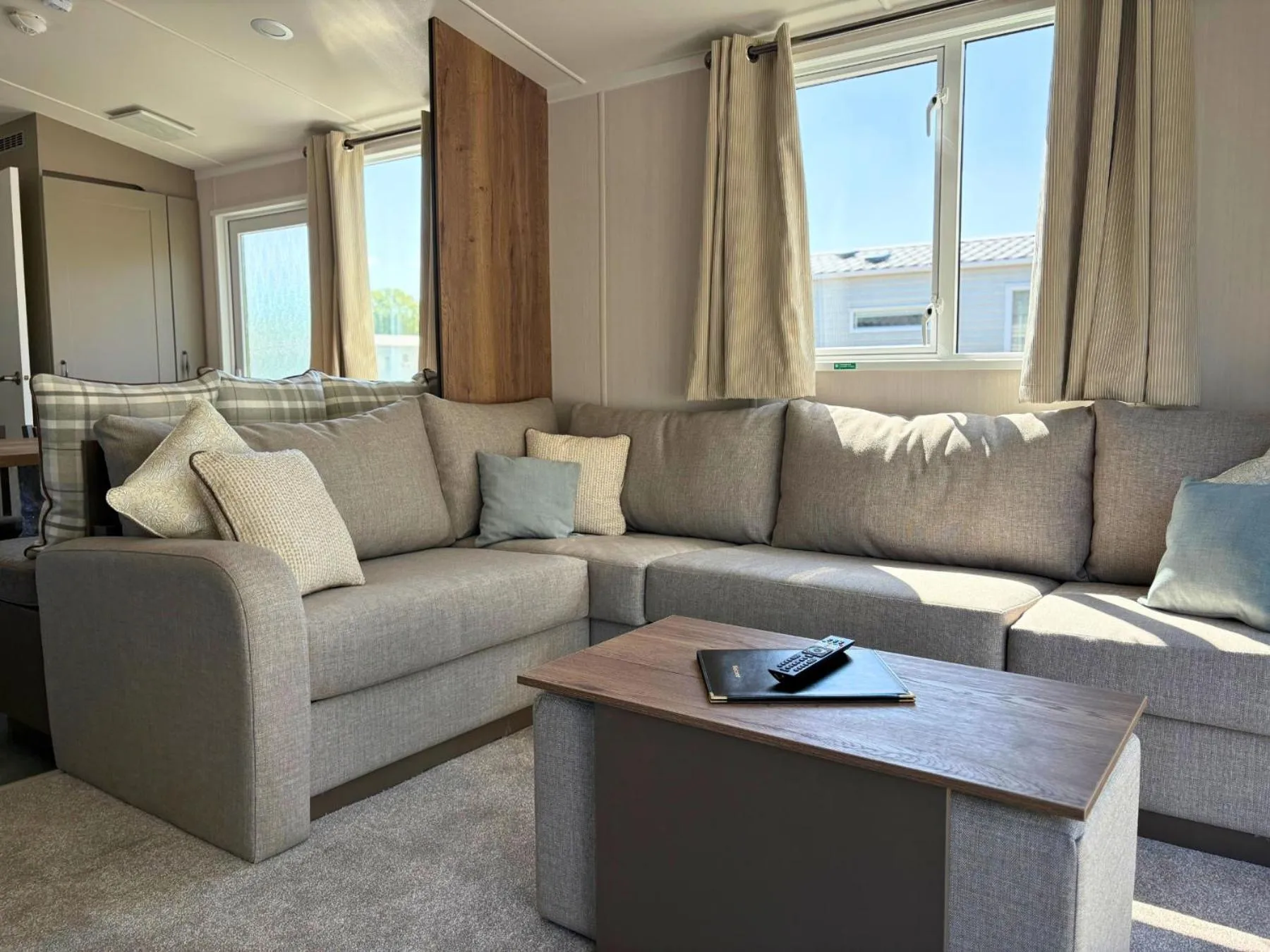 Living room in Linwater Caravan Park - Luxury Lodges and Static Caravans near Edinburgh