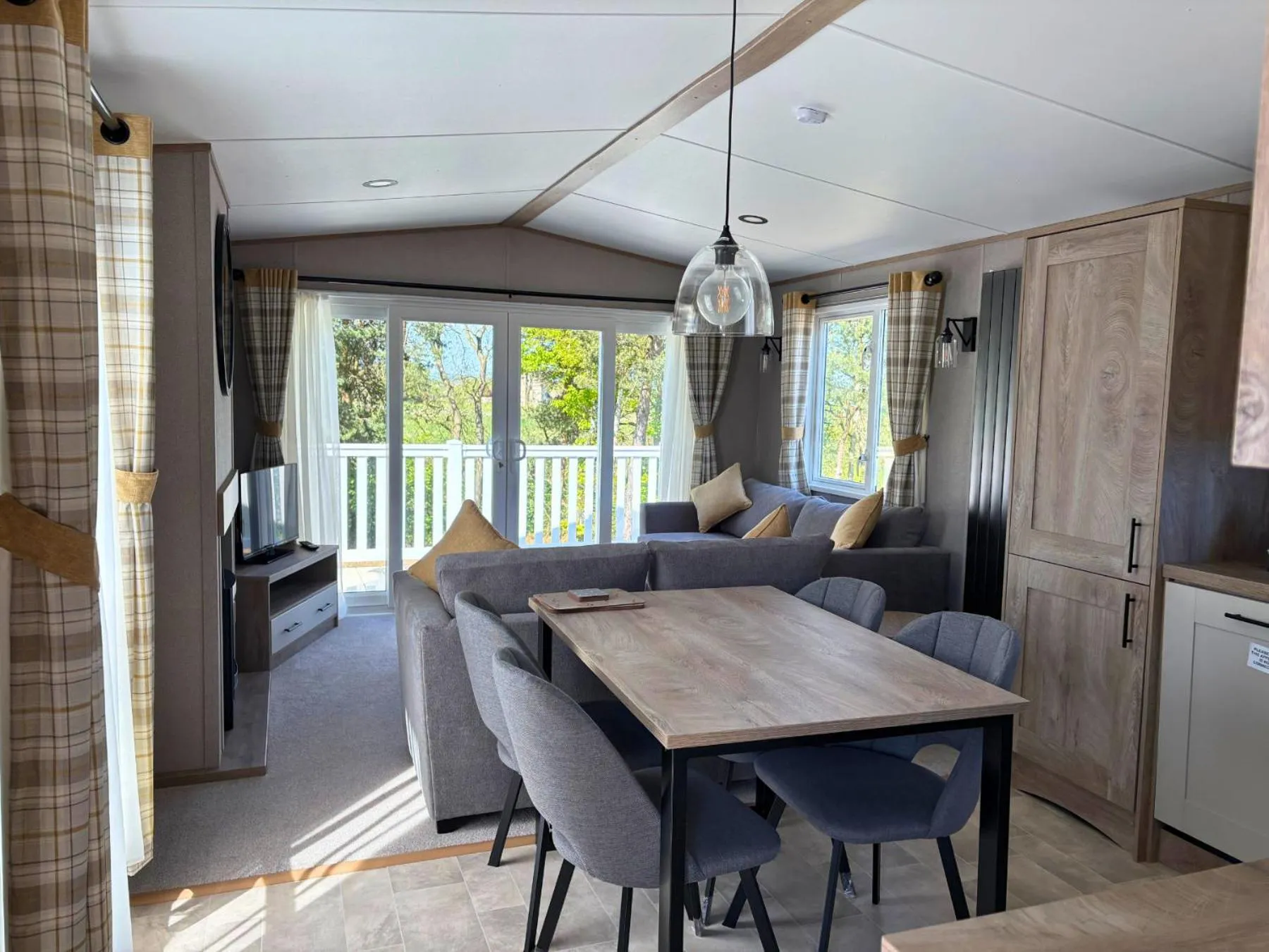 Living room in Linwater Caravan Park - Luxury Lodges and Static Caravans near Edinburgh