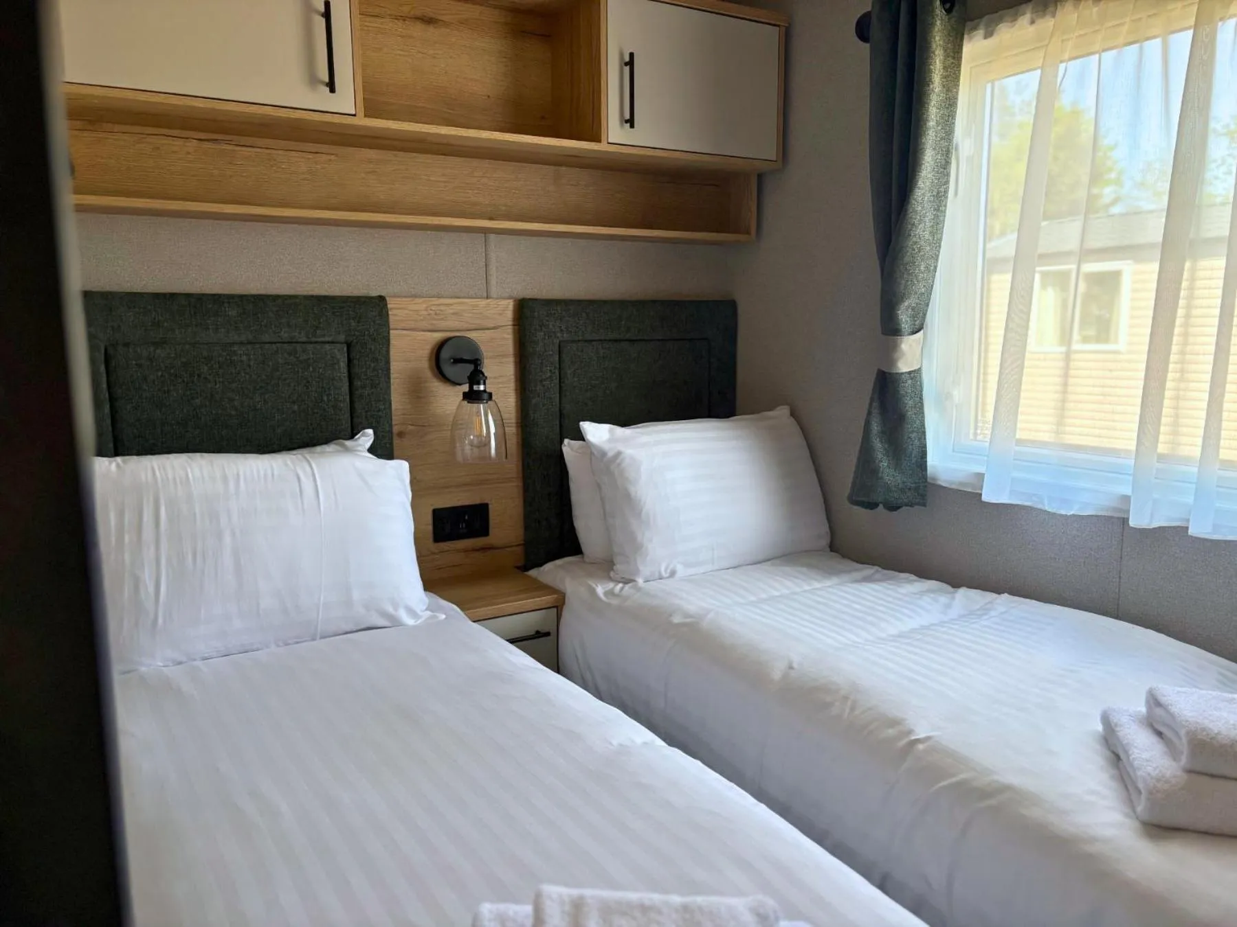 Bed in Linwater Caravan Park - Luxury Lodges and Static Caravans near Edinburgh