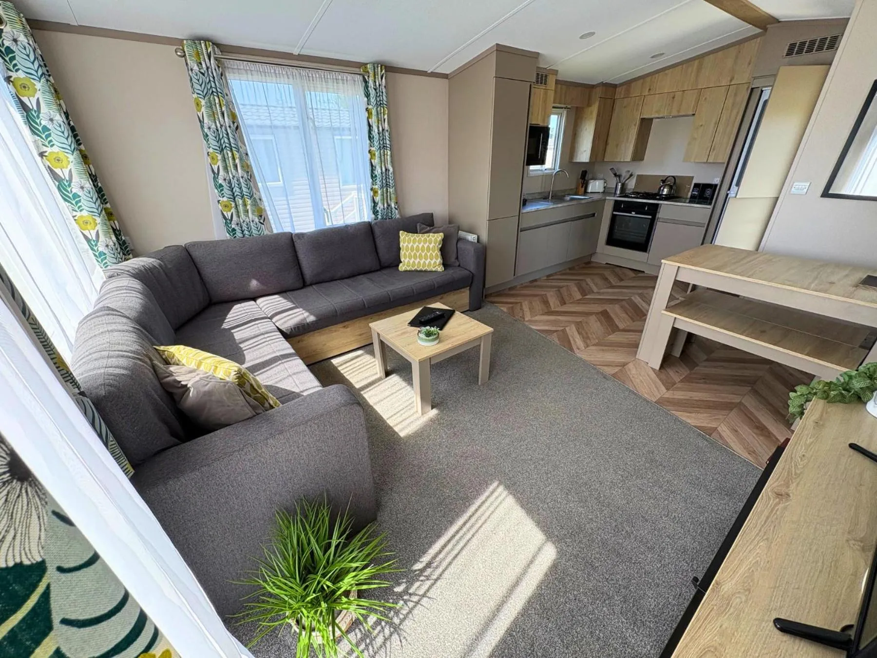 Living room in Linwater Caravan Park - Luxury Lodges and Static Caravans near Edinburgh