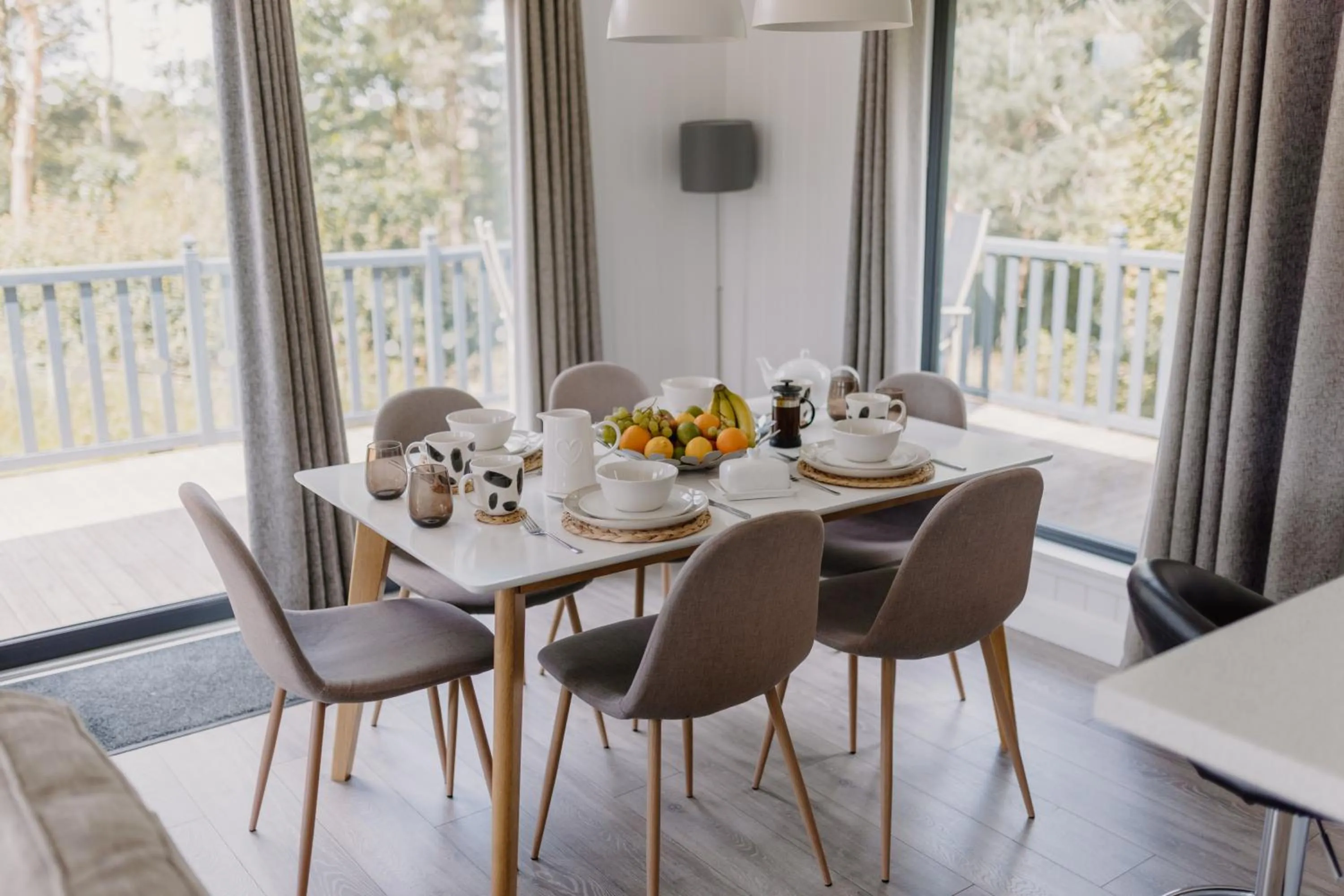 Dining area in Linwater Caravan Park - Luxury Lodges and Static Caravans near Edinburgh