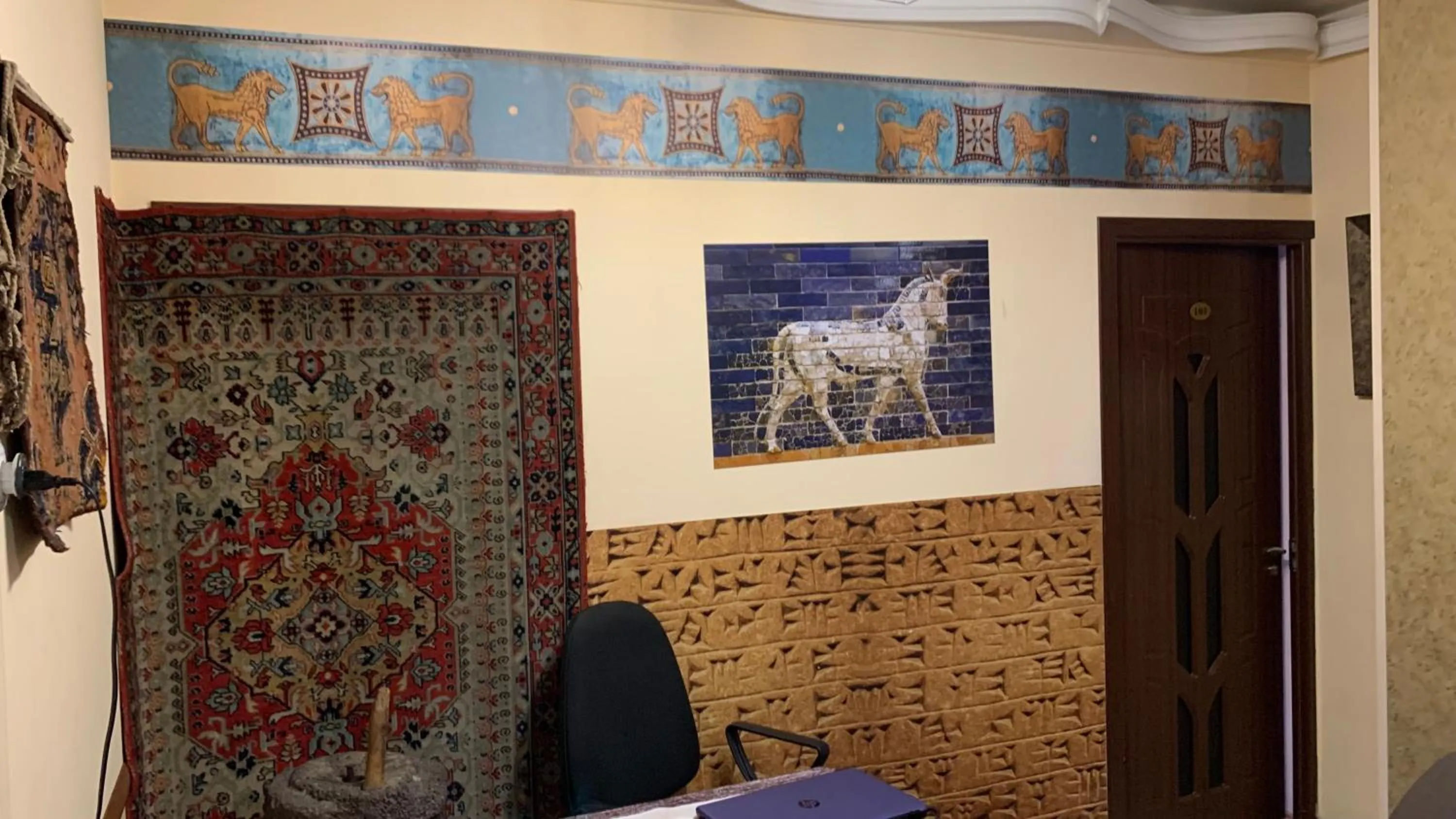 Decorative detail in Arm Hostel