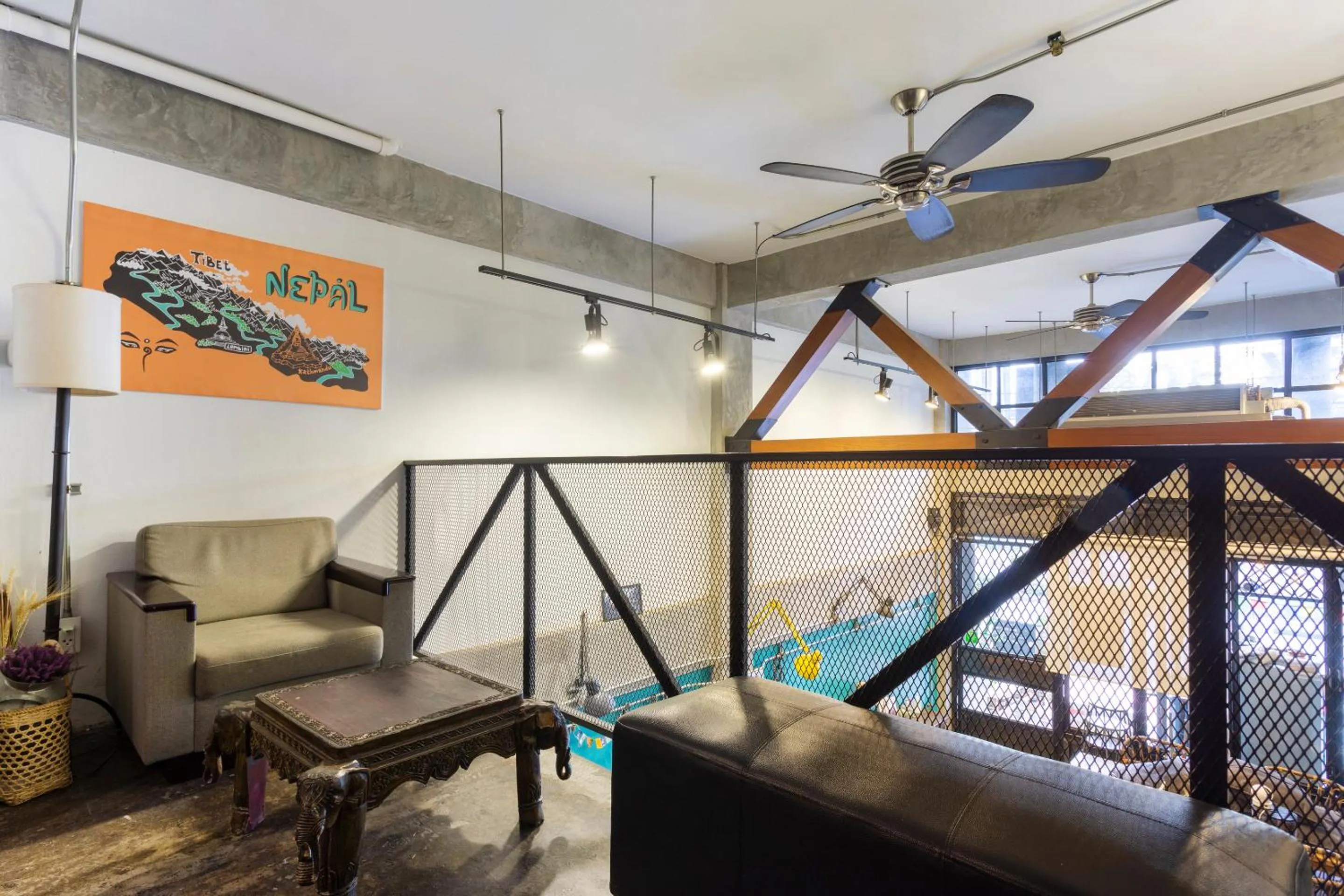 Lobby or reception in Box Hostel N Cafe