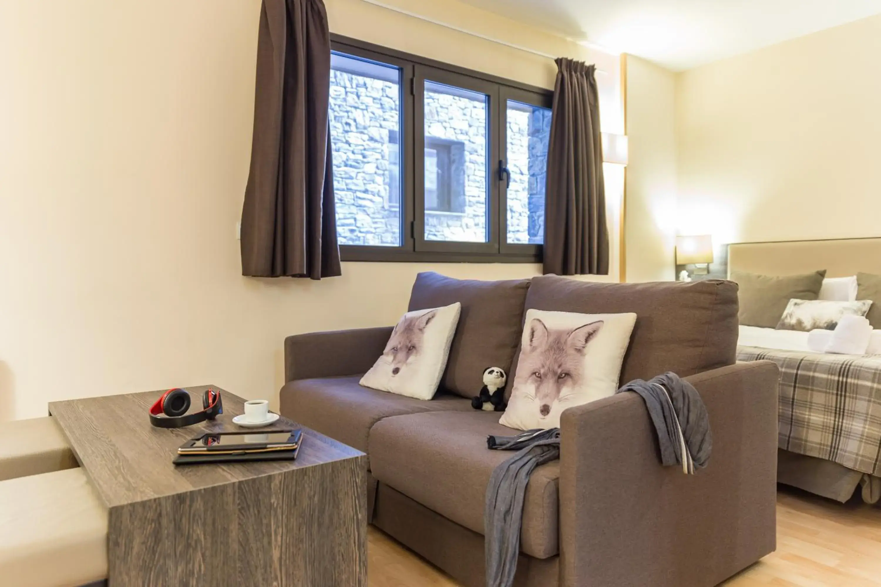 Living room, Bed in Pierre & Vacances Pas de la Casa Princesa Living room, Bed in Pierre & Vacances Pas de la Casa Princesa