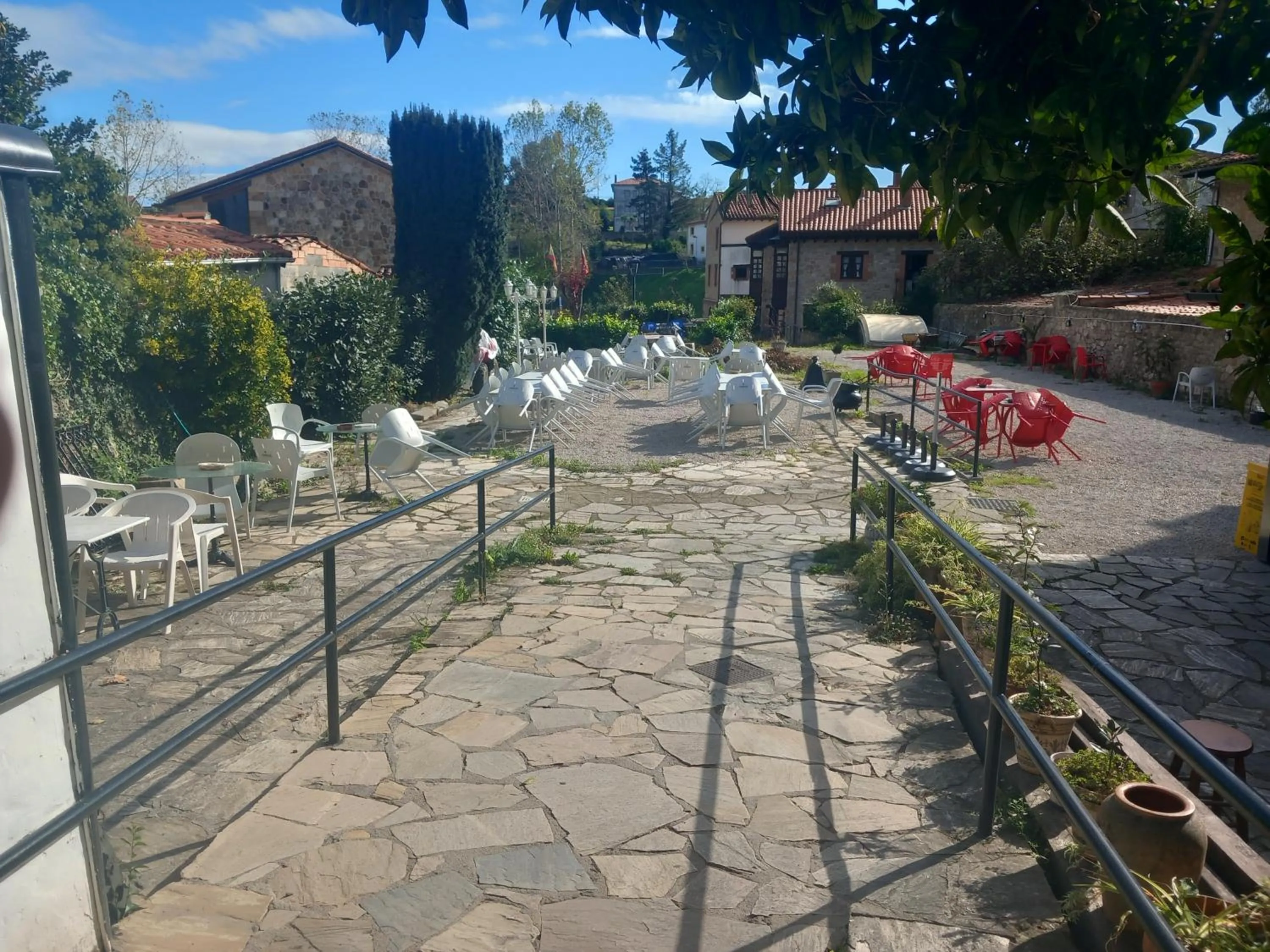 Balcony/Terrace in Albergue Gándara