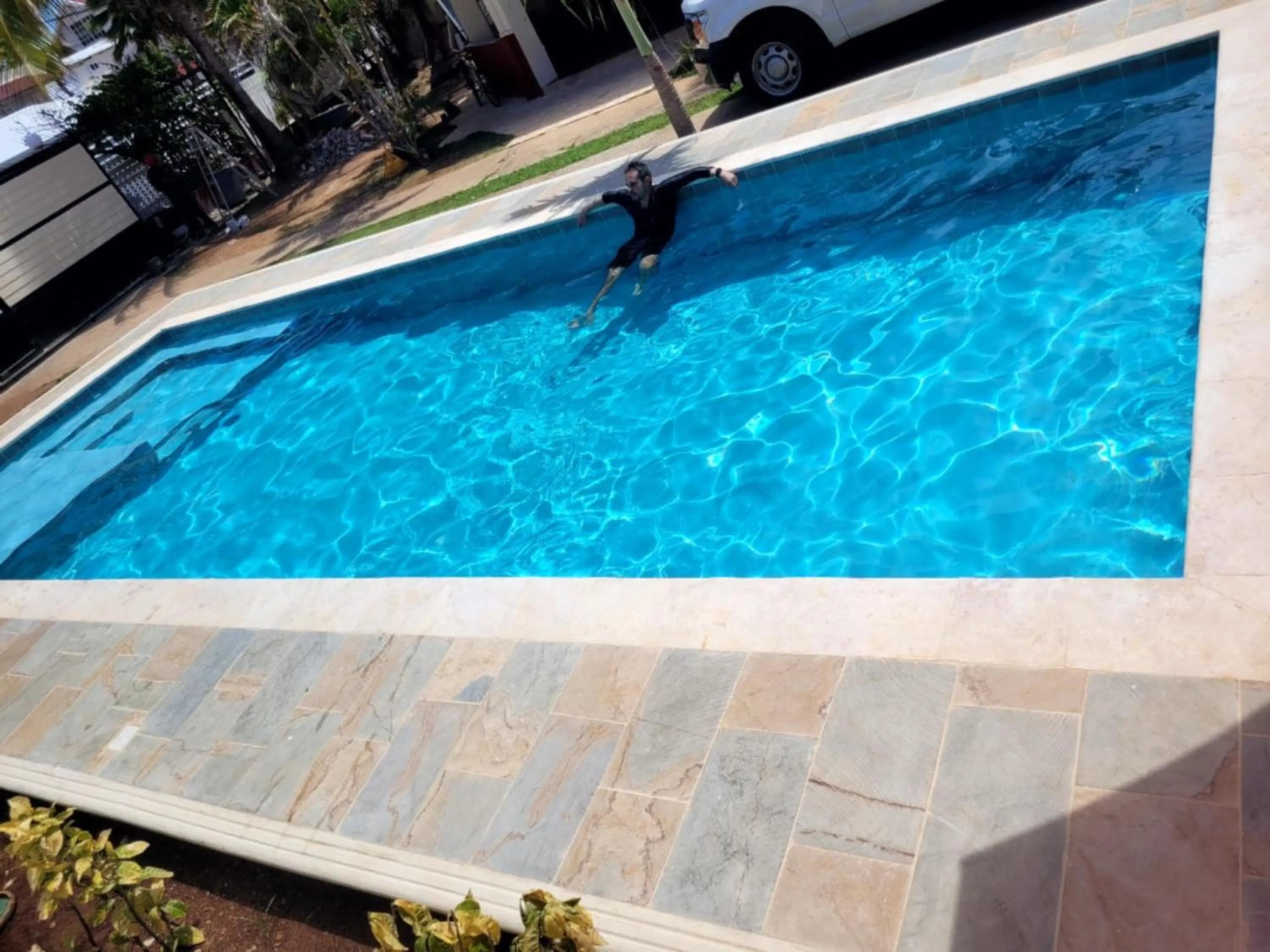 Swimming pool in Hostal Marlyn