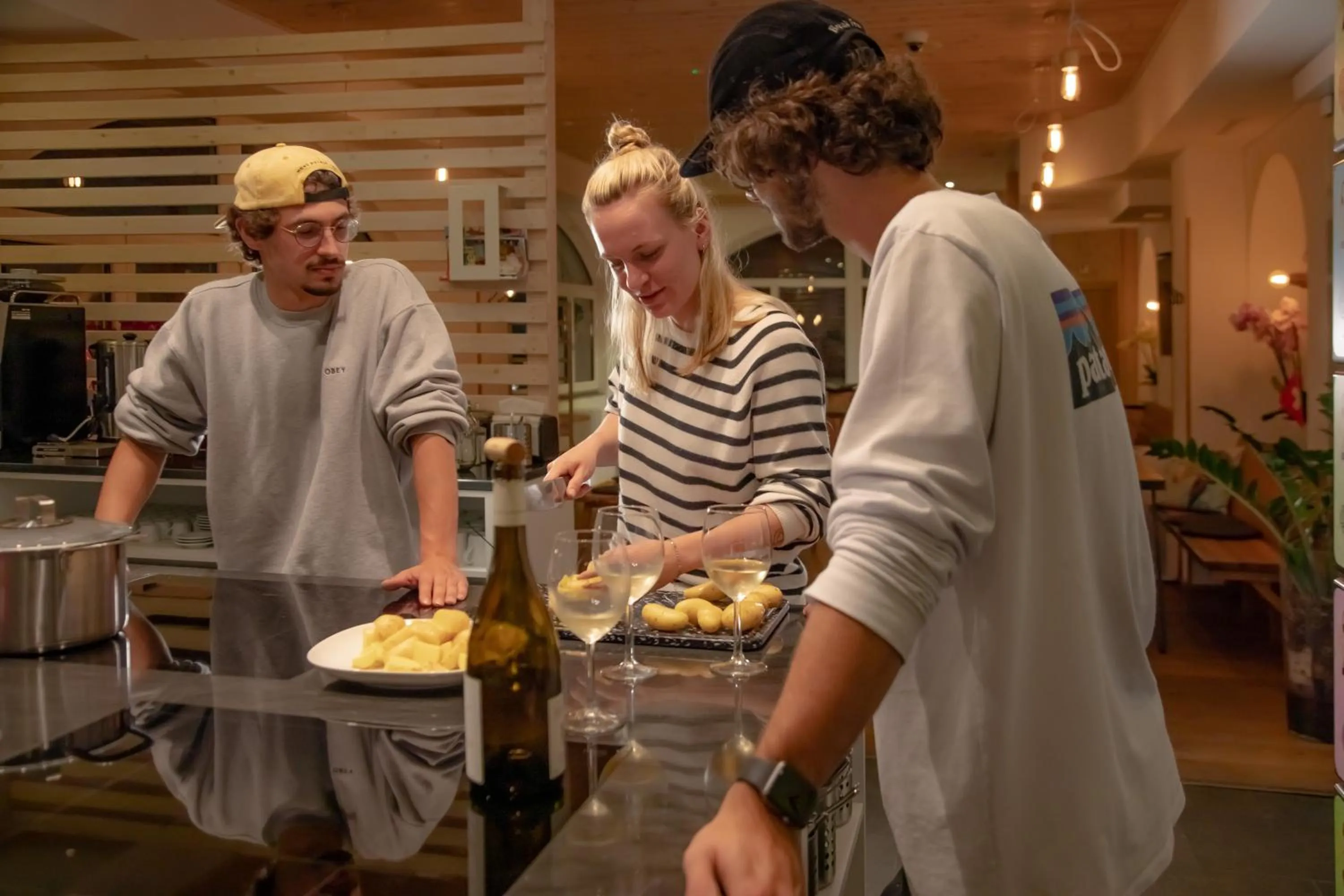 People in GRAND your home with common kitchens with self check-in