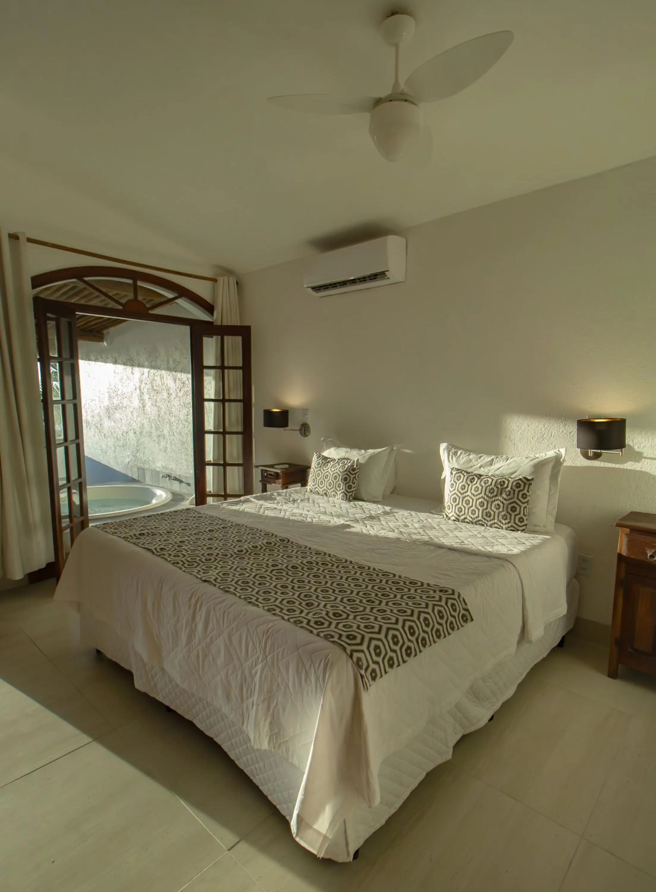 Bed in Pousada Natureza