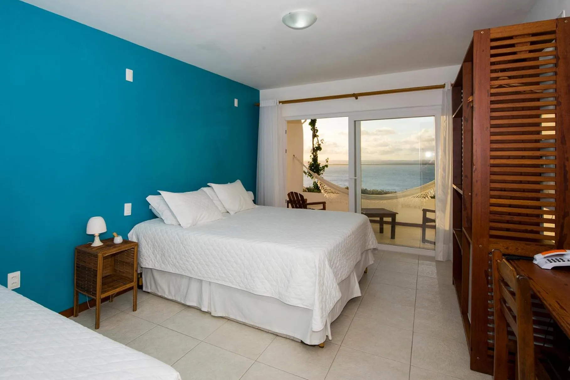 Balcony/Terrace, Bed in Pousada Natureza