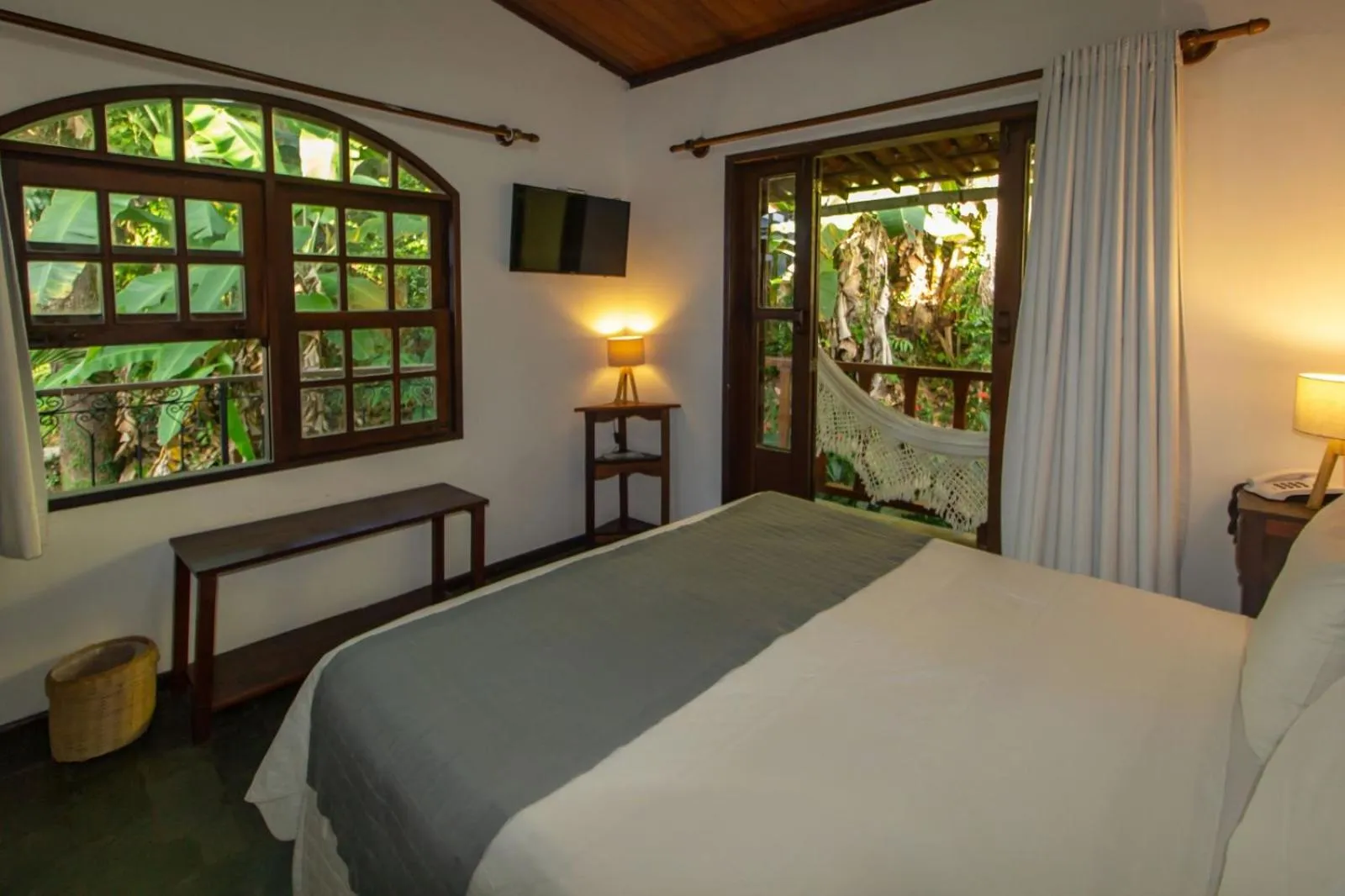 Bed in Pousada Natureza