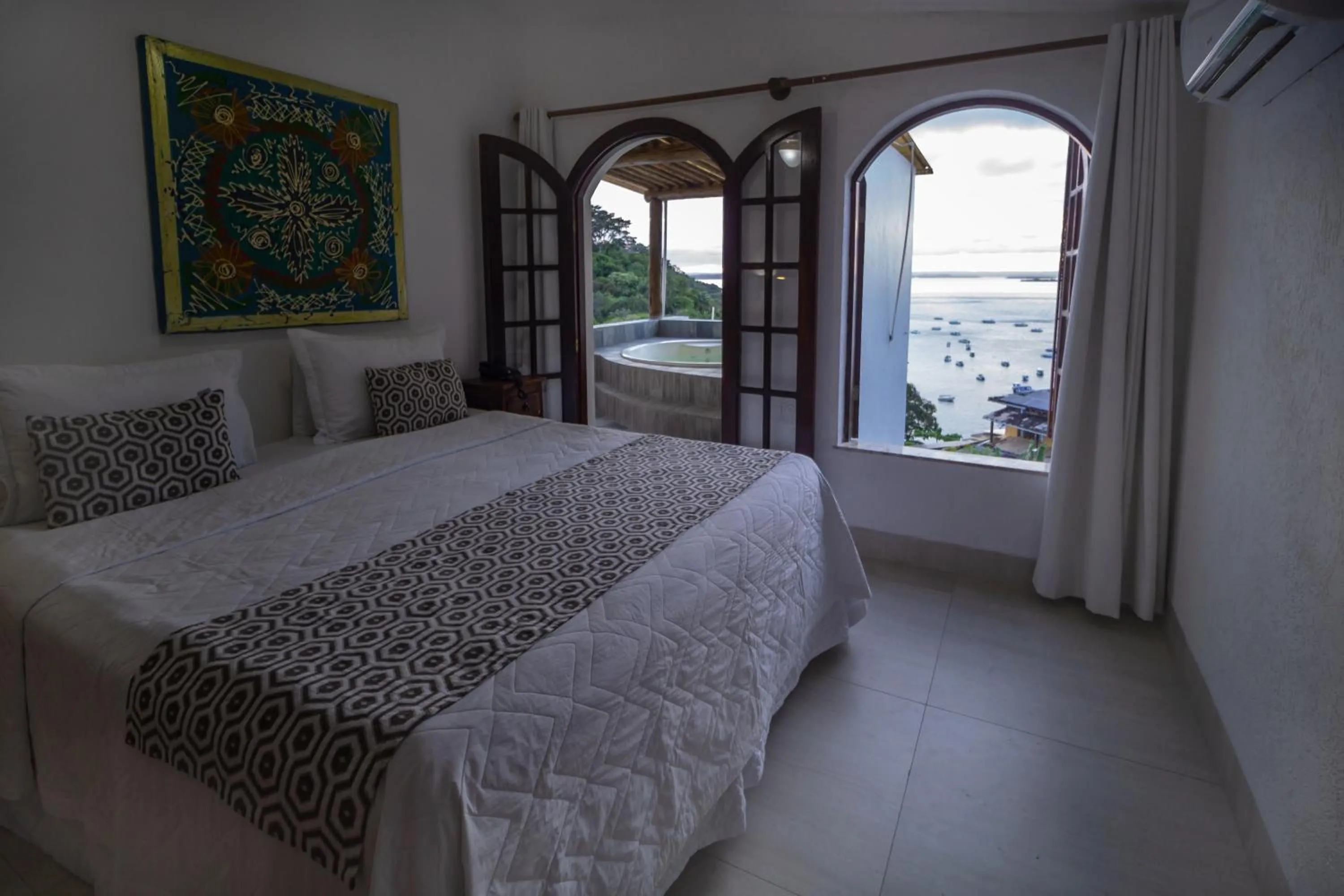 Bed in Pousada Natureza