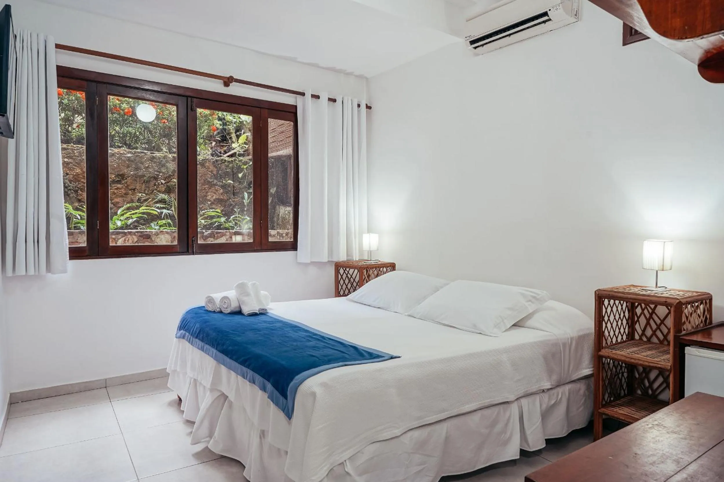 Bed in Pousada Natureza