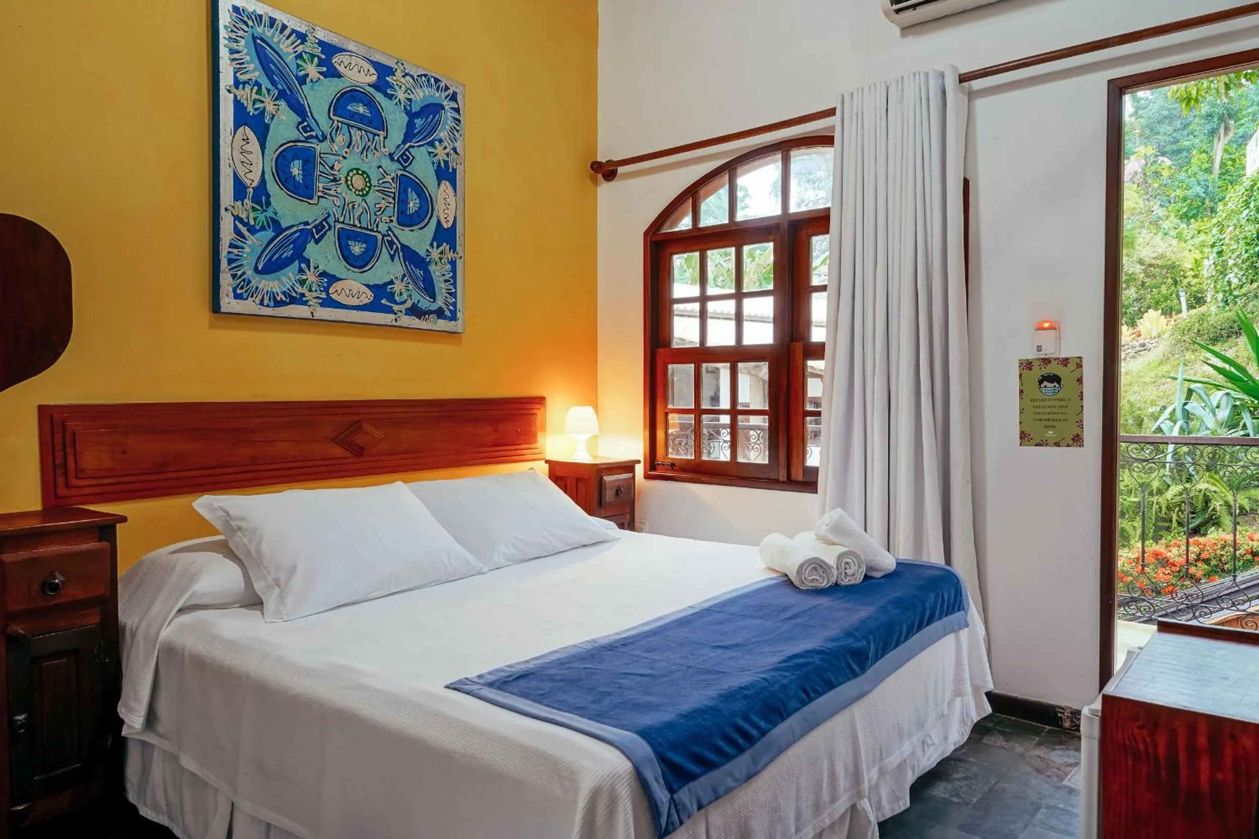 Bed in Pousada Natureza