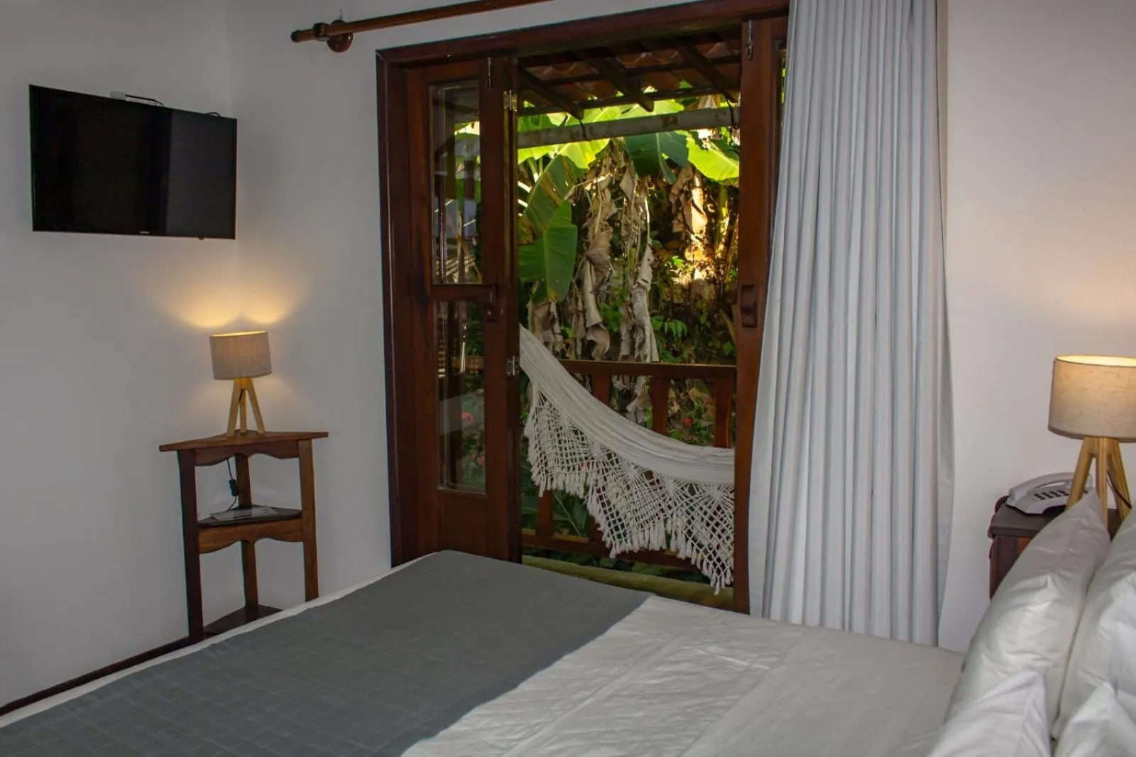 Bed in Pousada Natureza